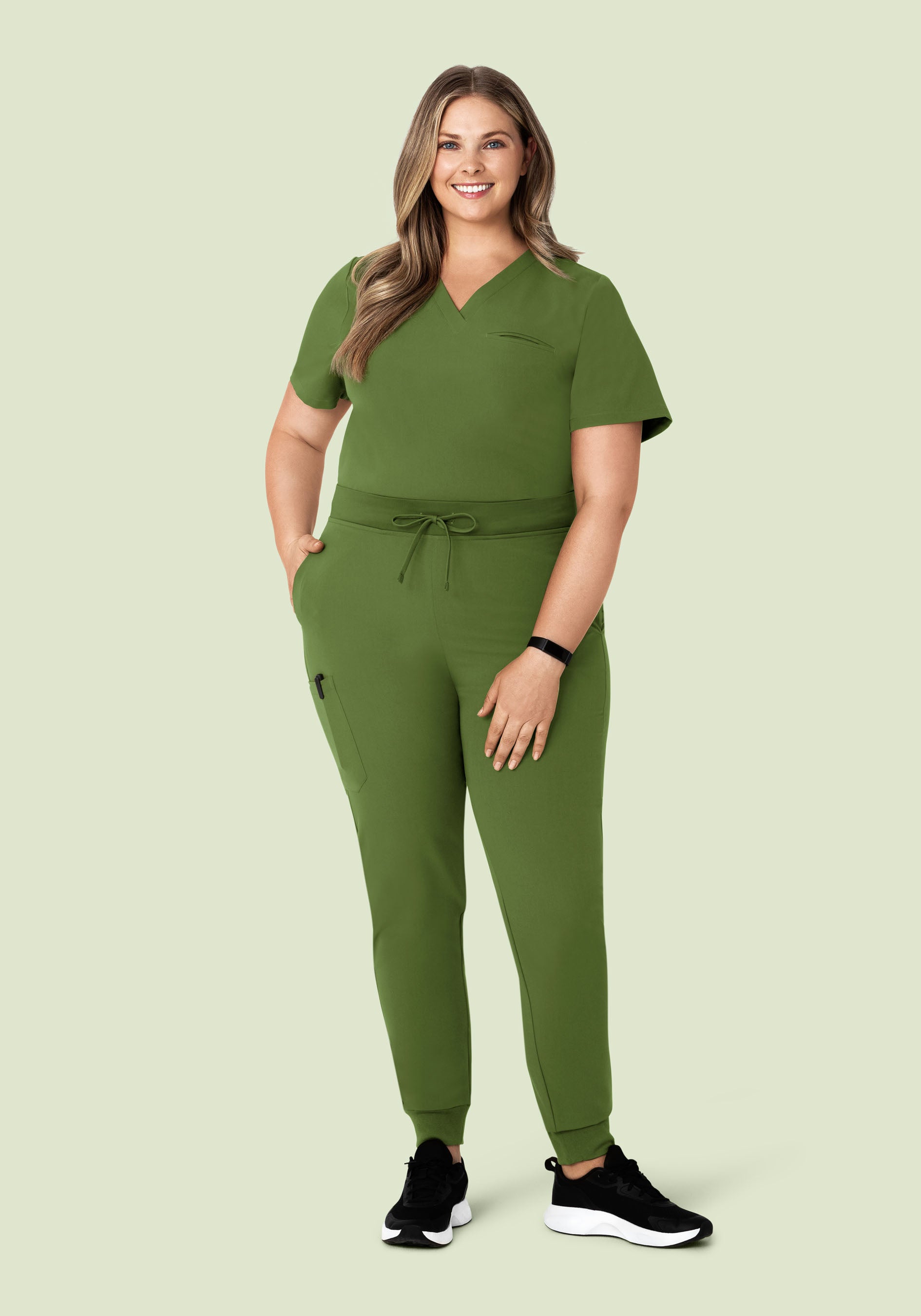 High Waisted Joggers Moss