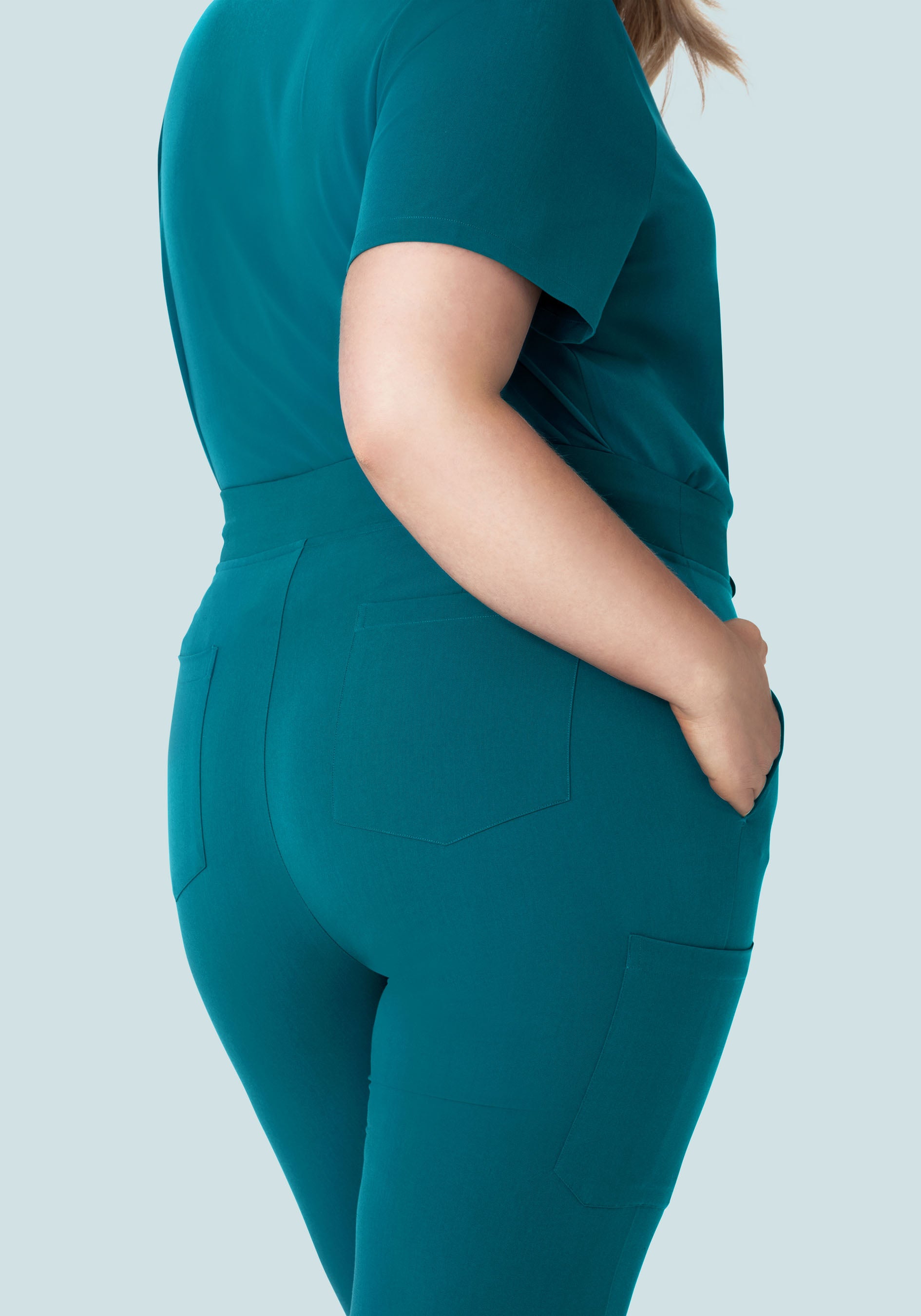 High Waisted Joggers Peacock