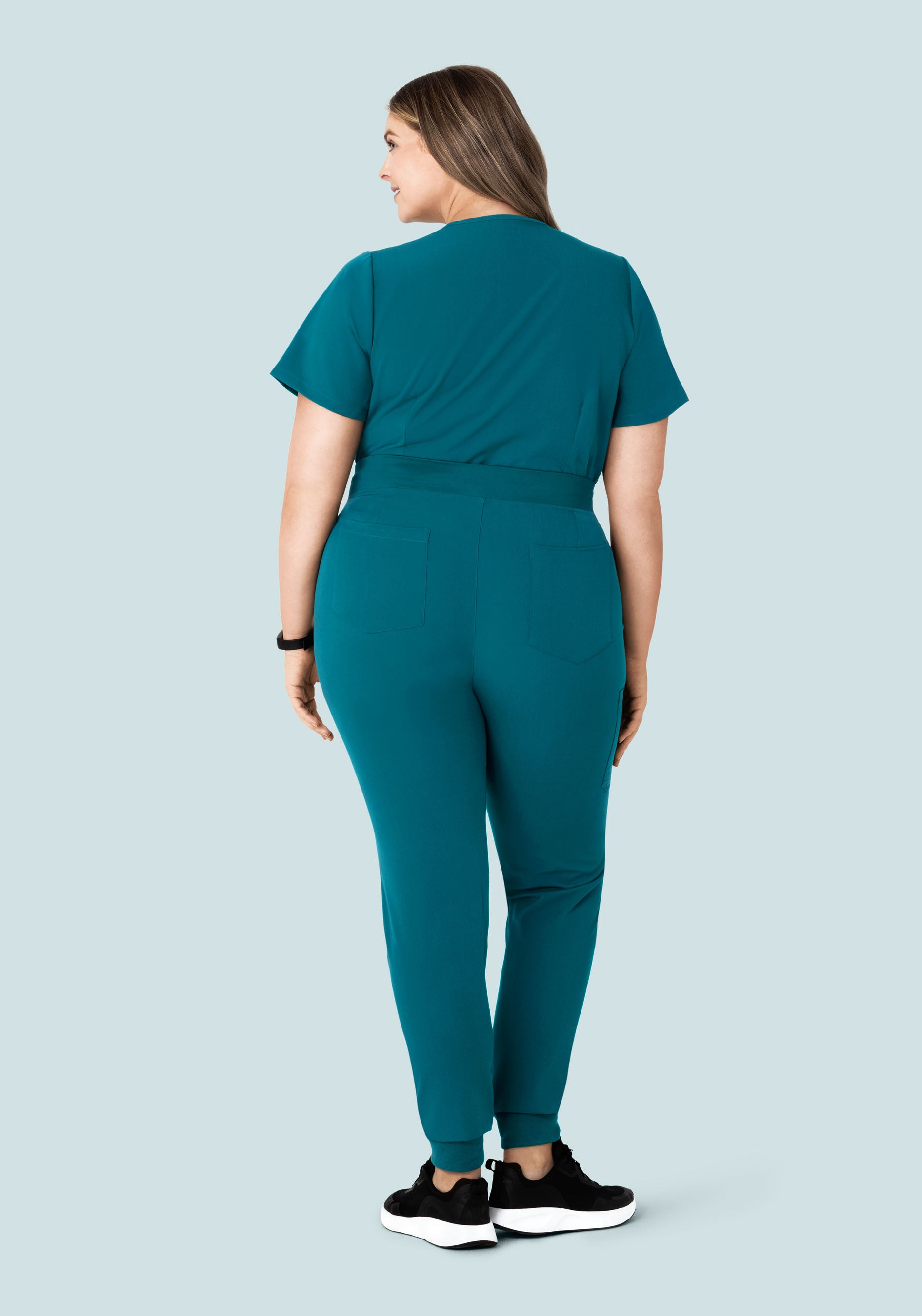 High Waisted Joggers Peacock