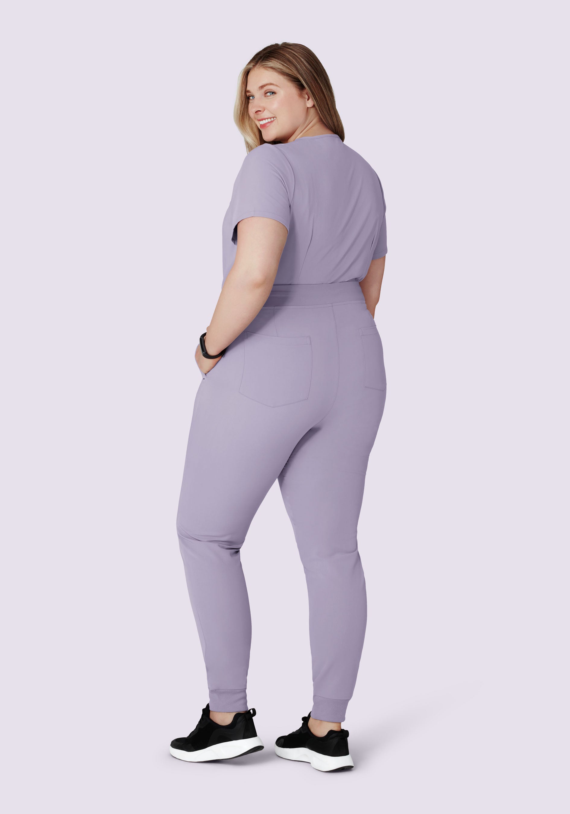 High Waisted Joggers Ube