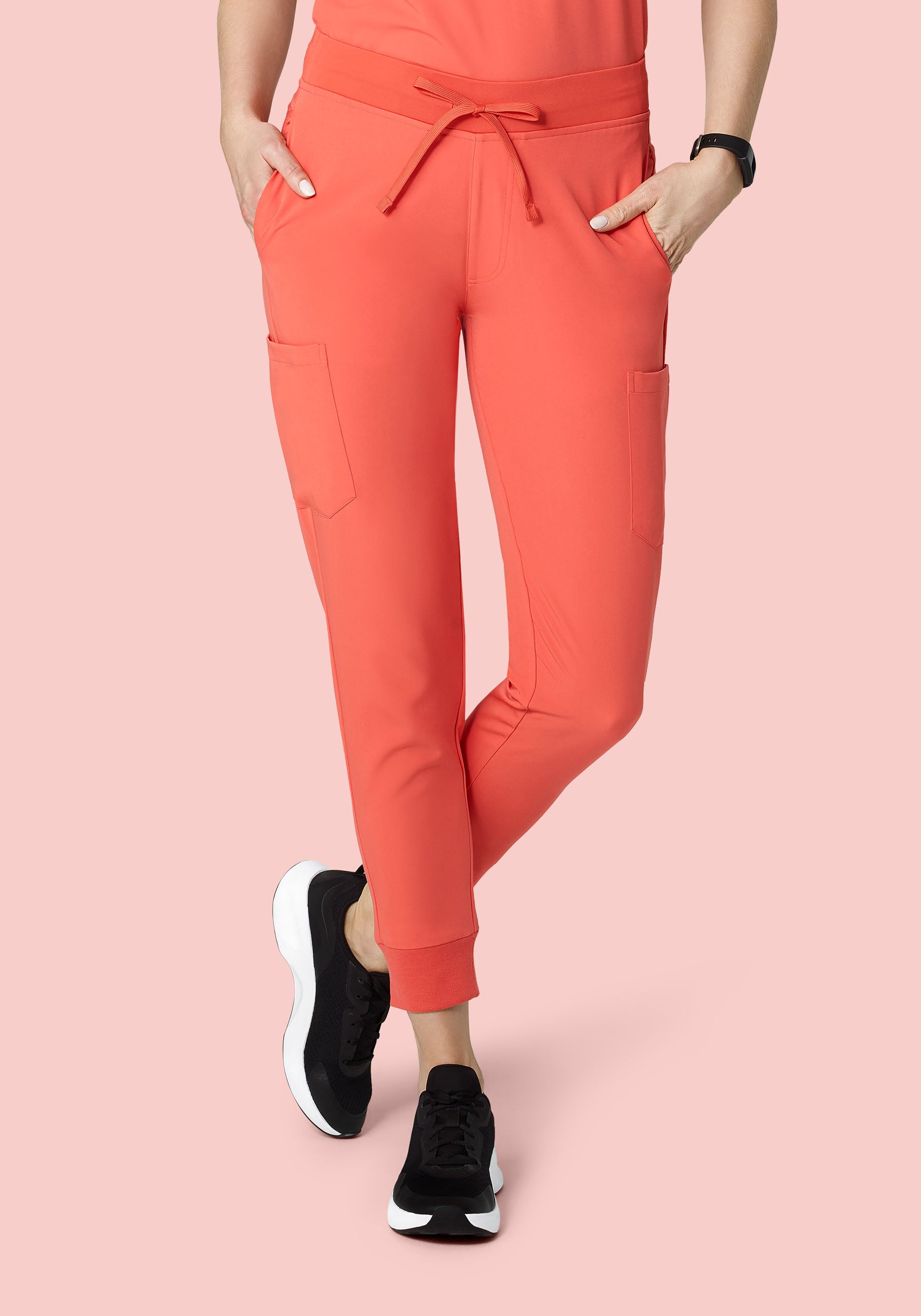 9 Pocket Joggers Coral