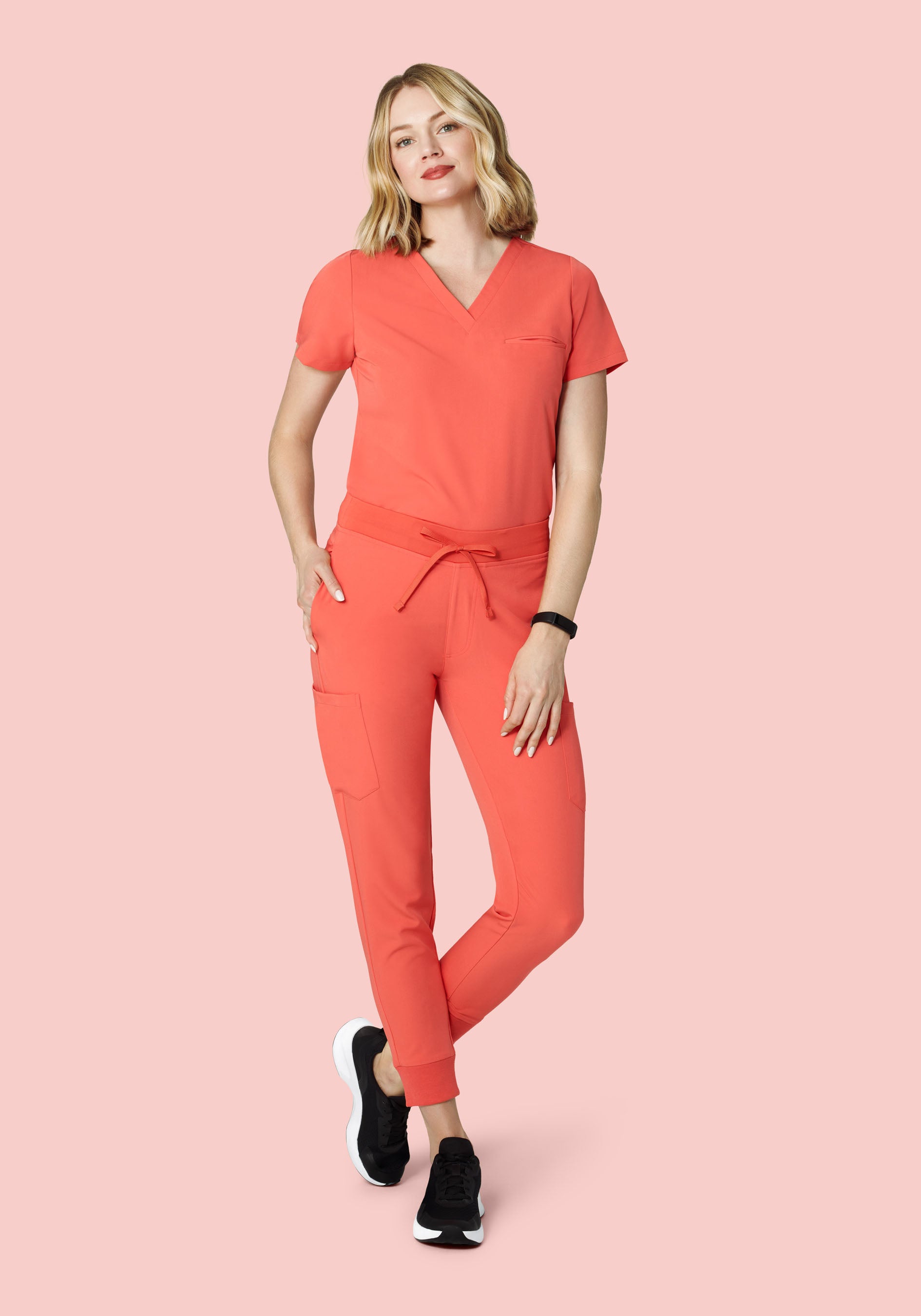 9 Pocket Joggers Coral