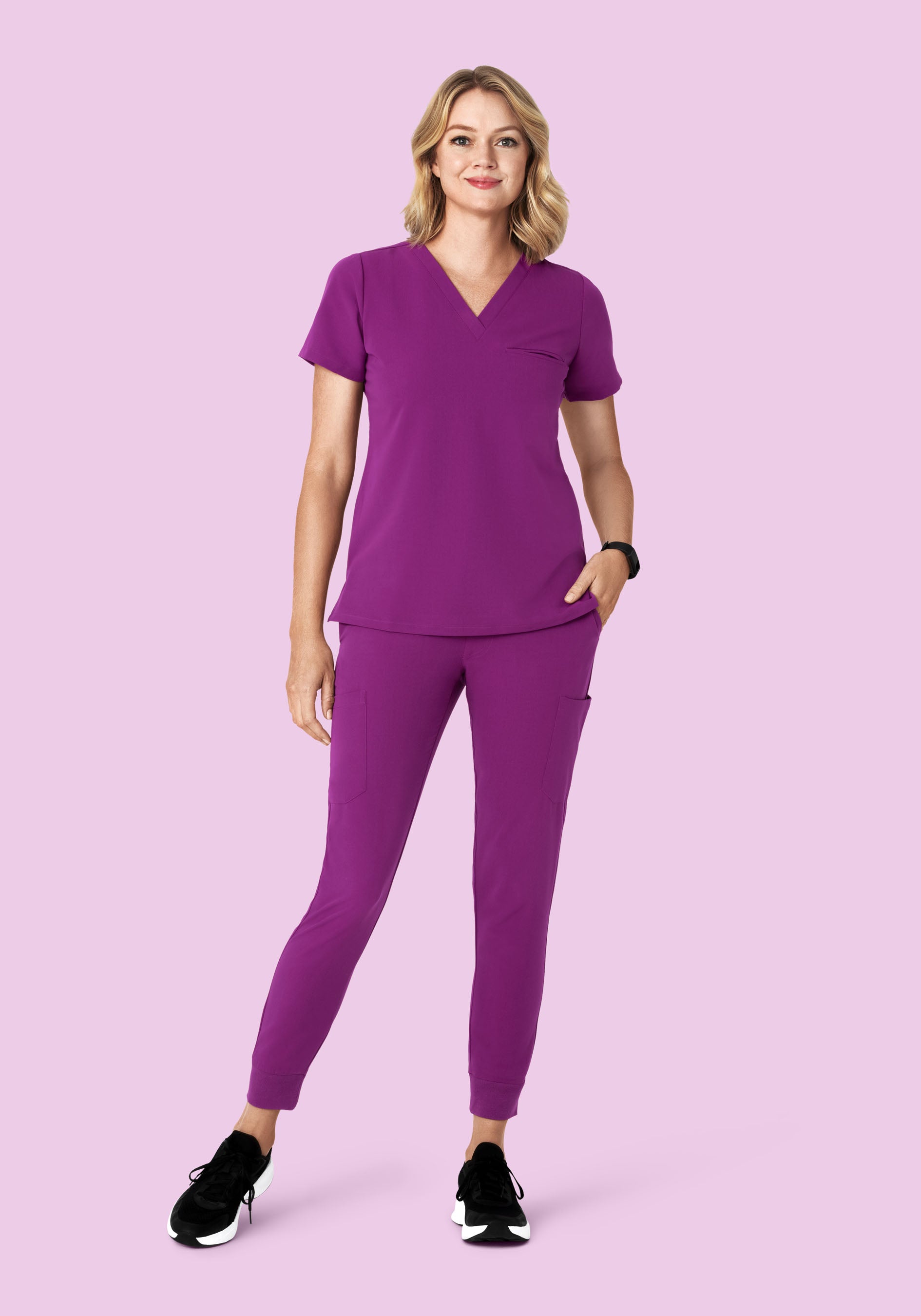 9 Pocket Joggers Dark Orchid