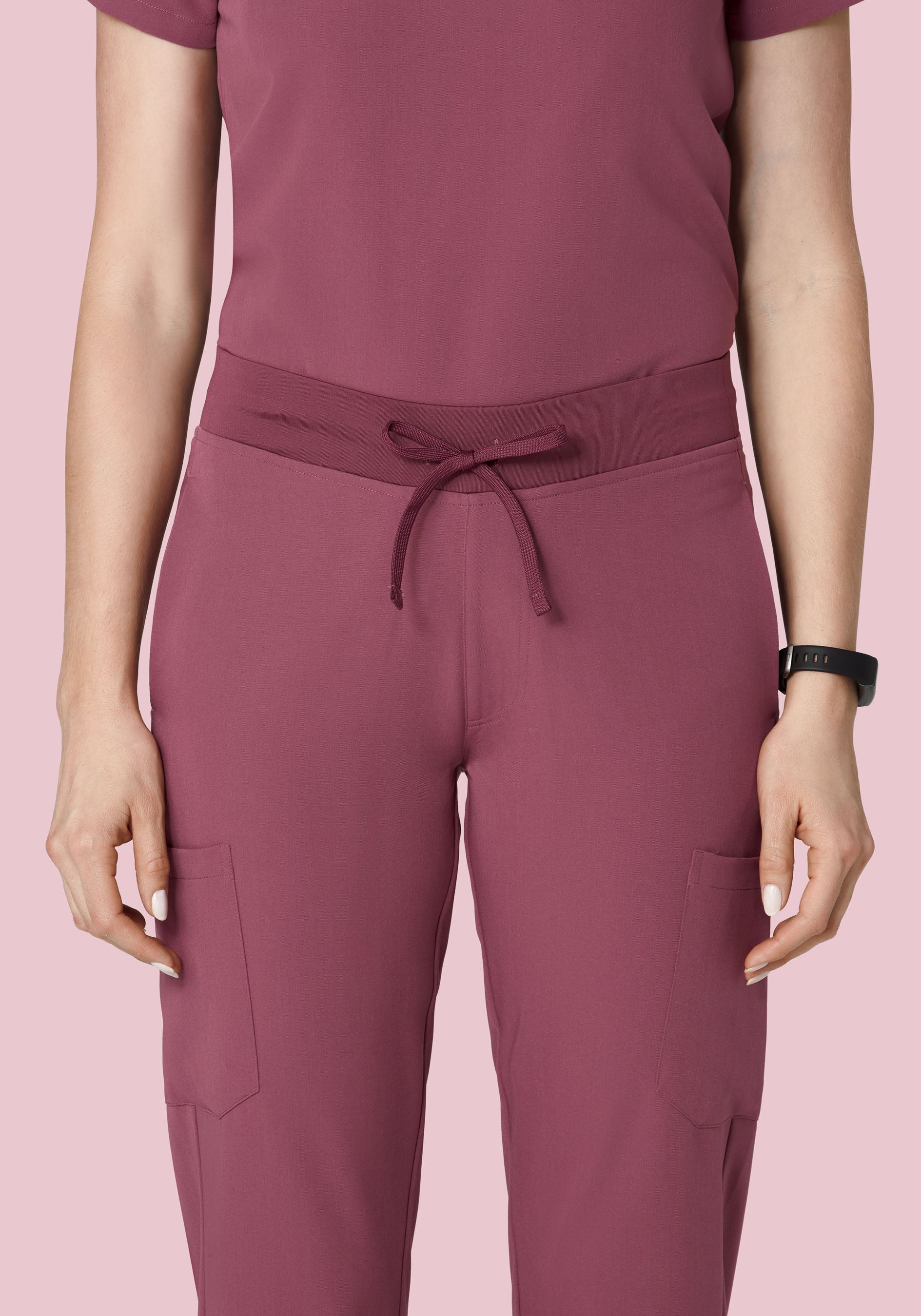 9 Pocket Joggers Deep Mauve