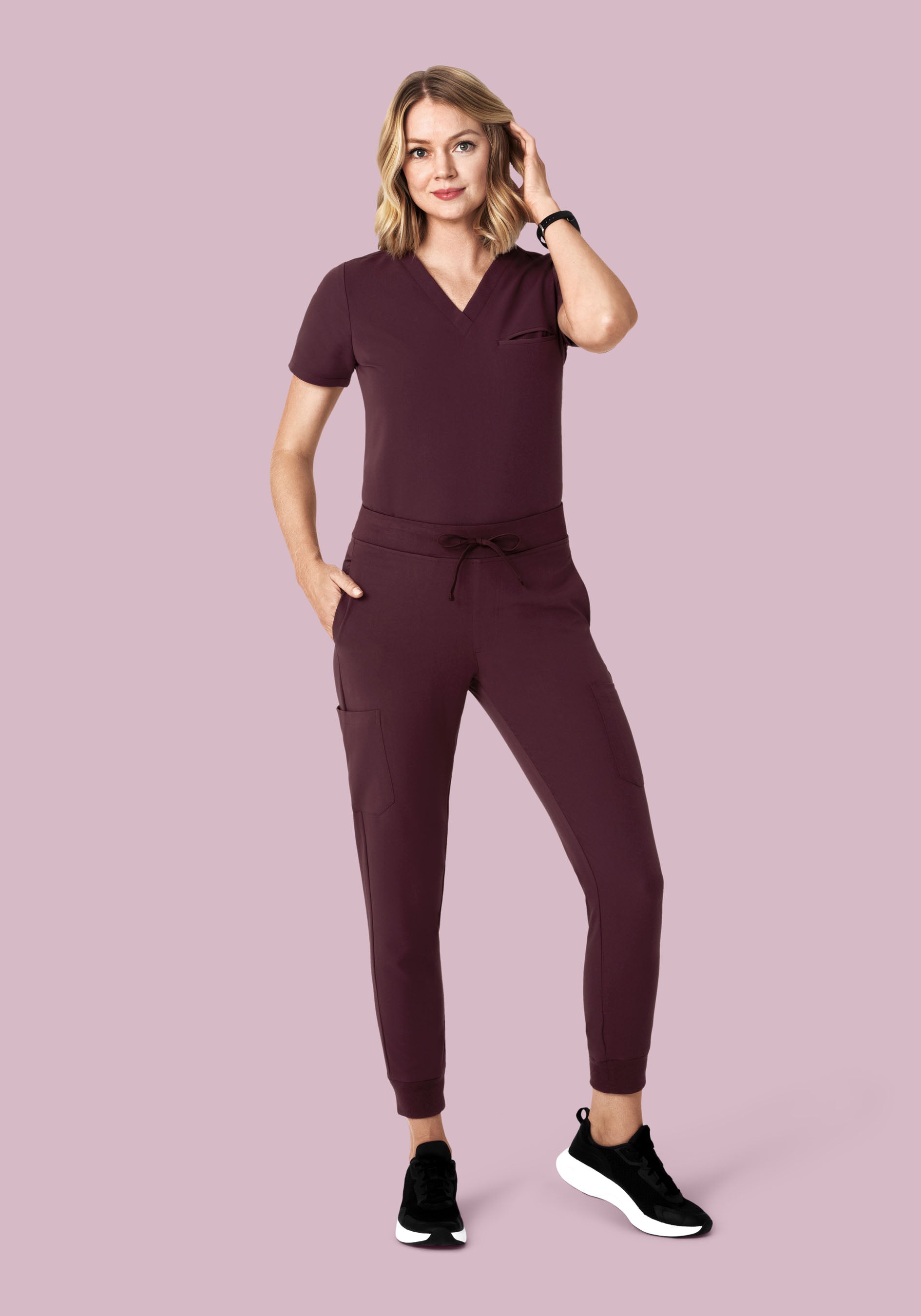 9 Pocket Joggers Merlot