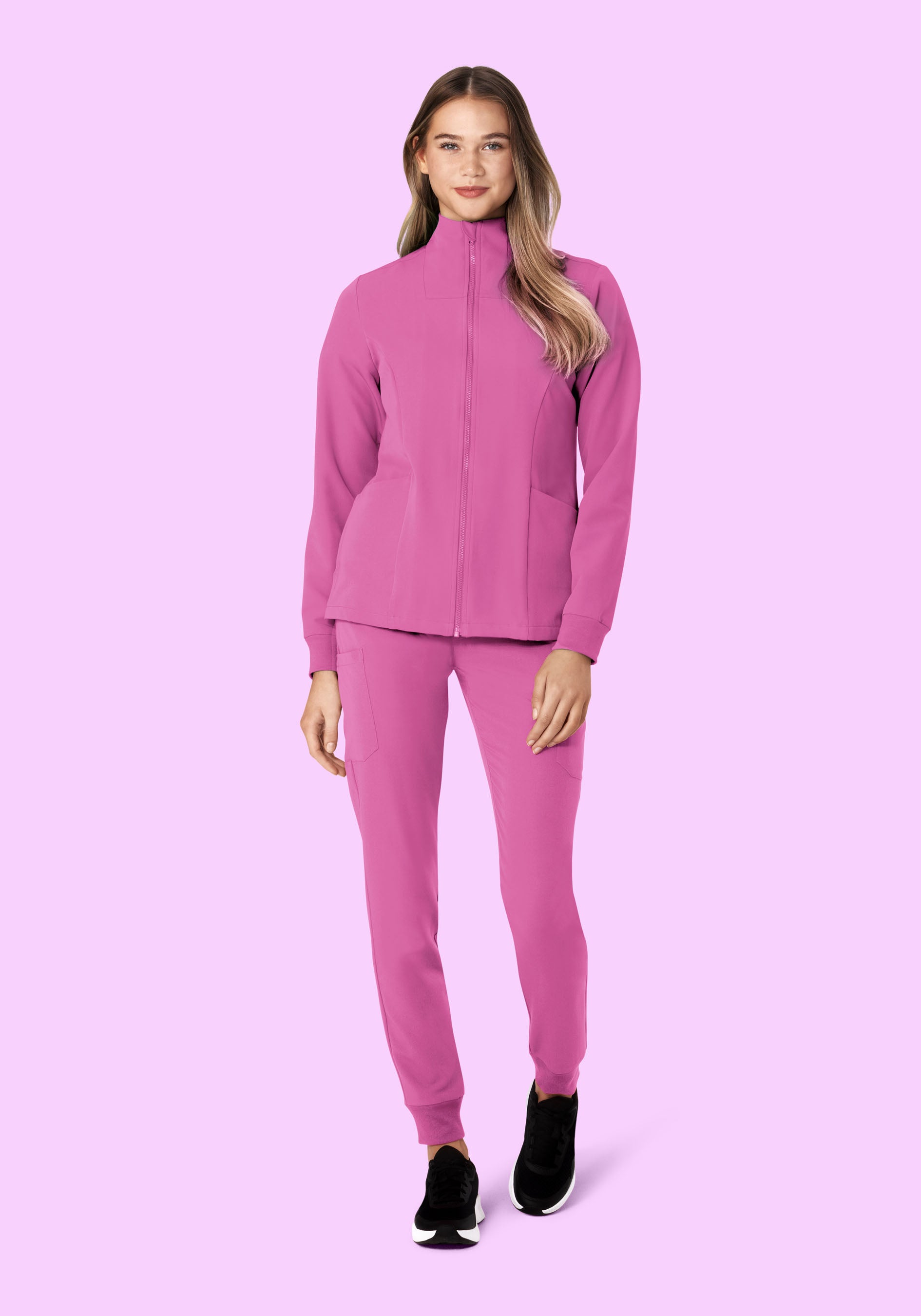 Women's Modern Scrub Jacket Dahlia