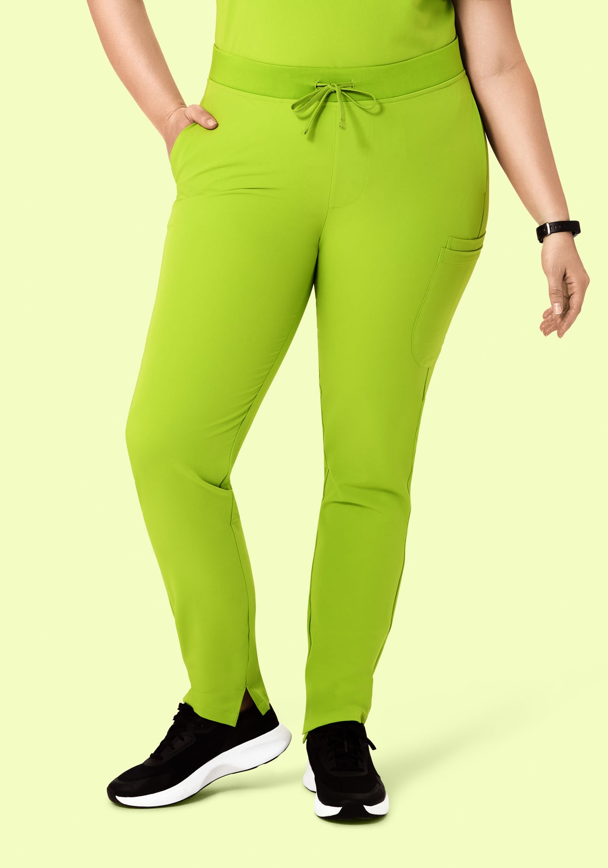 6 Pocket Slim Pants Apple Green