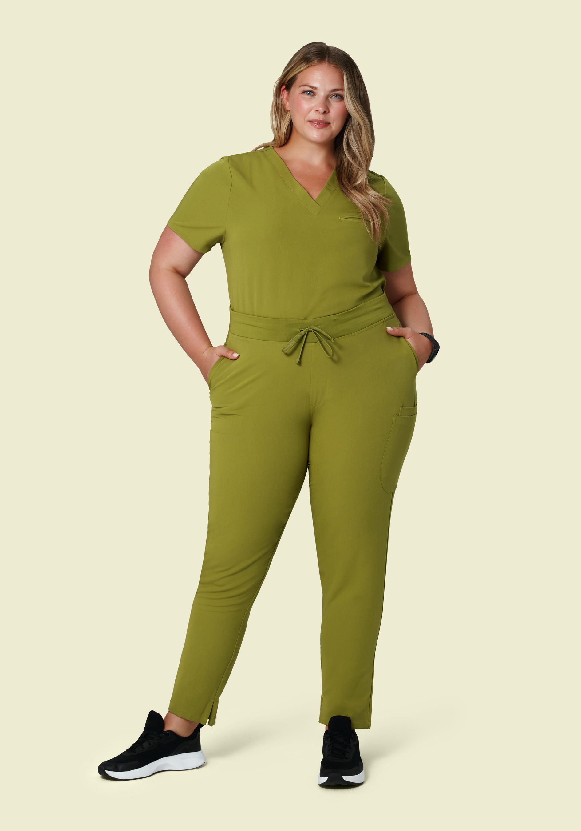 6 Pocket Slim Pants Avocado