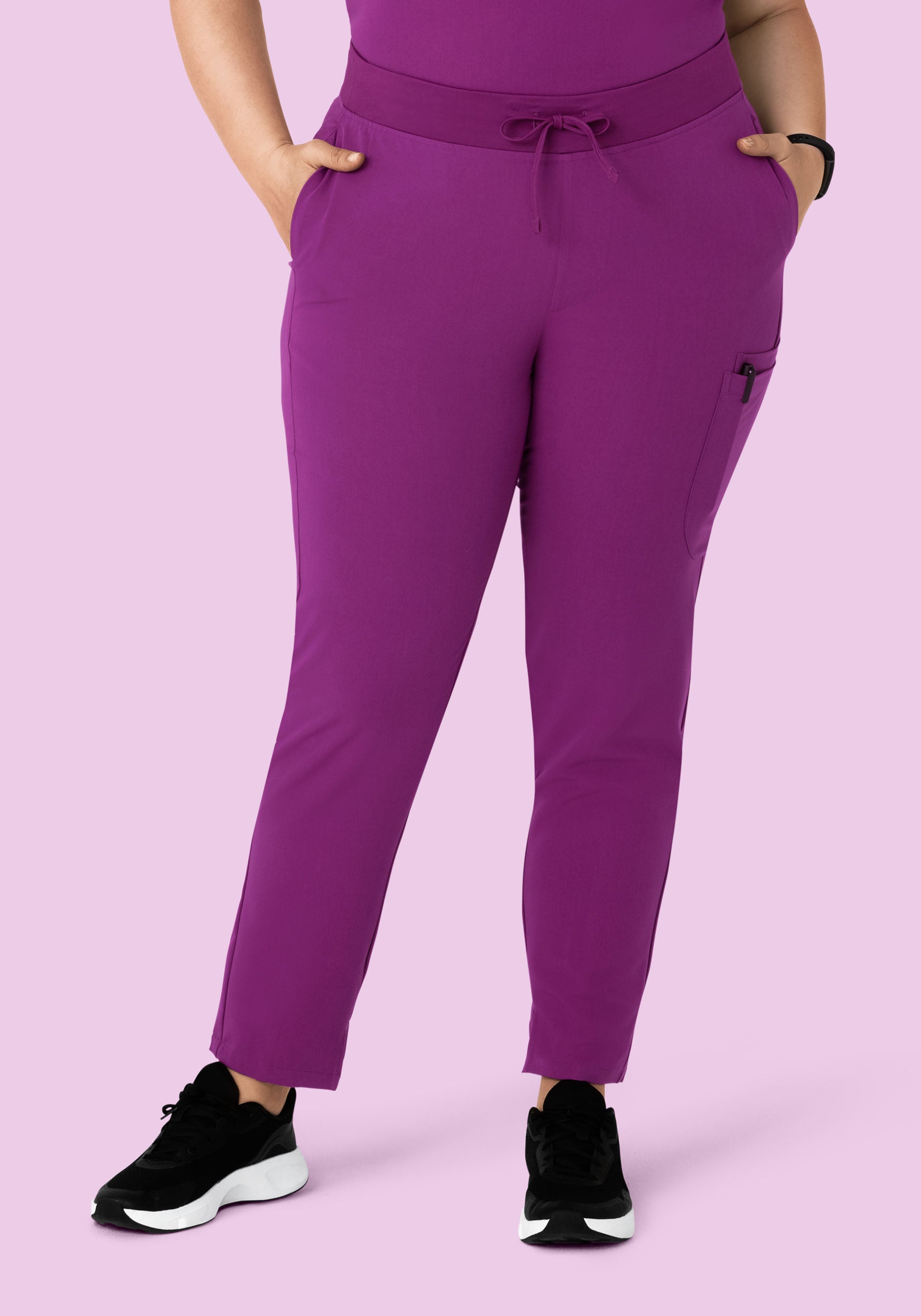 6 Pocket Slim Pants Dark Orchid