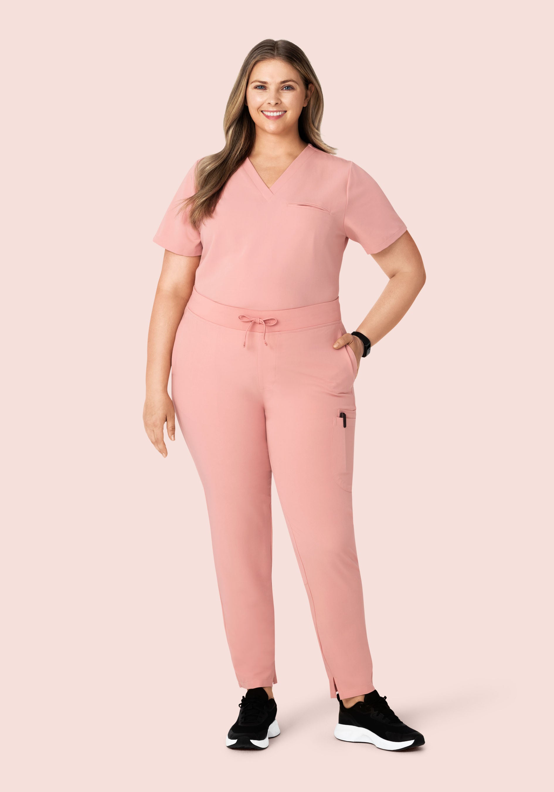6 Pocket Slim Pants Dusty Pink