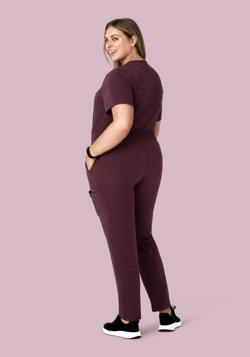 6 Pocket Slim Pants Merlot