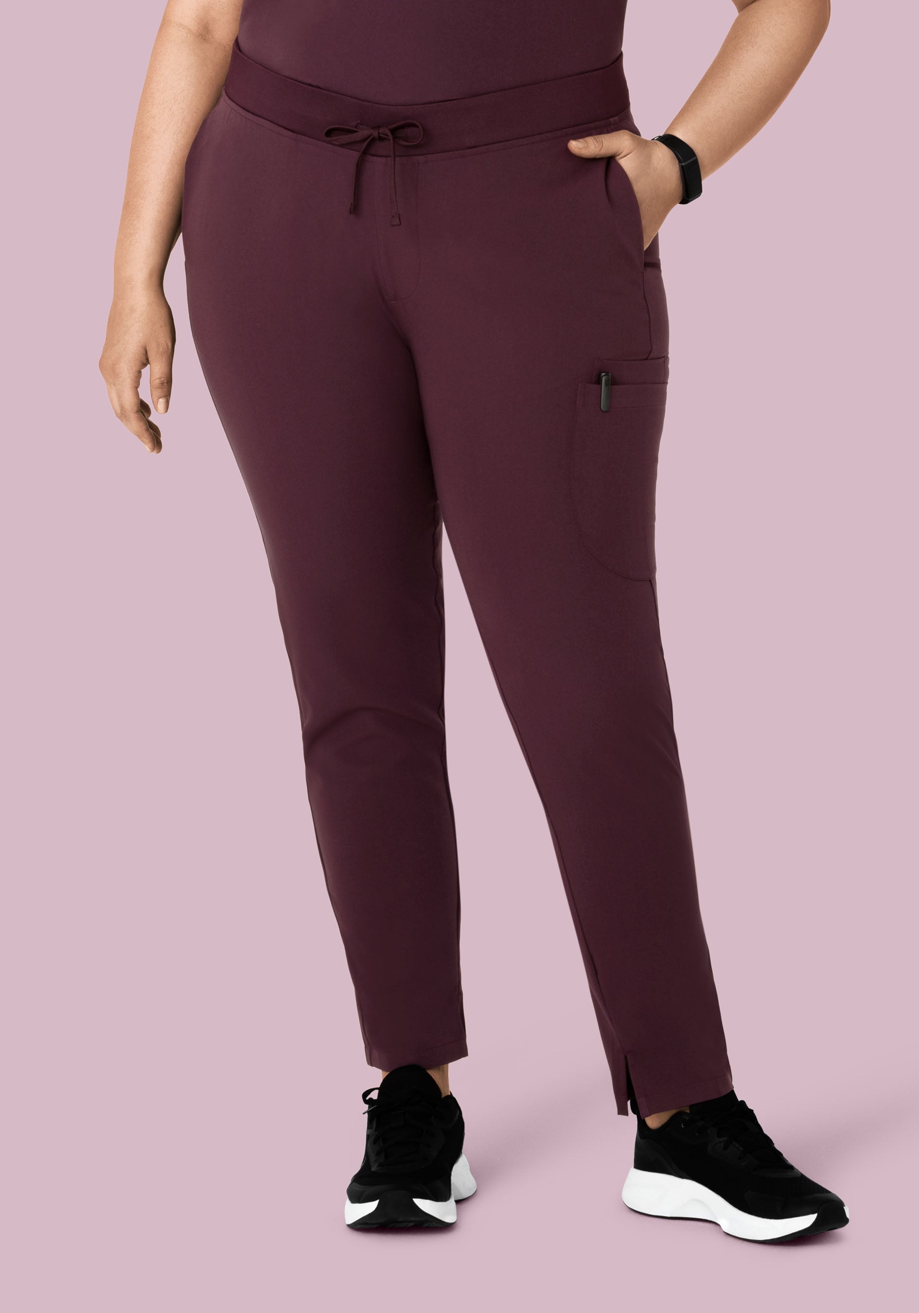 6 Pocket Slim Pants Merlot