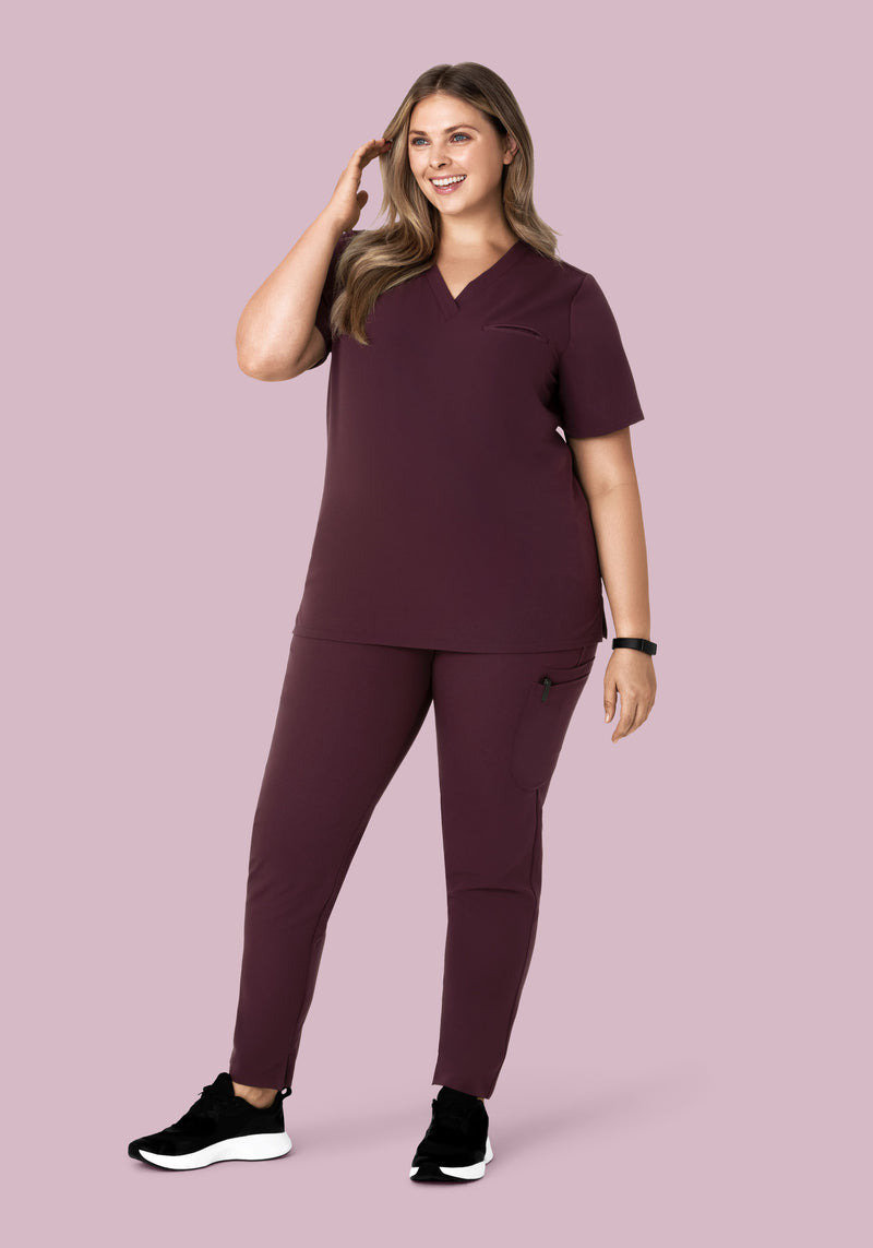 6 Pocket Slim Pants Merlot