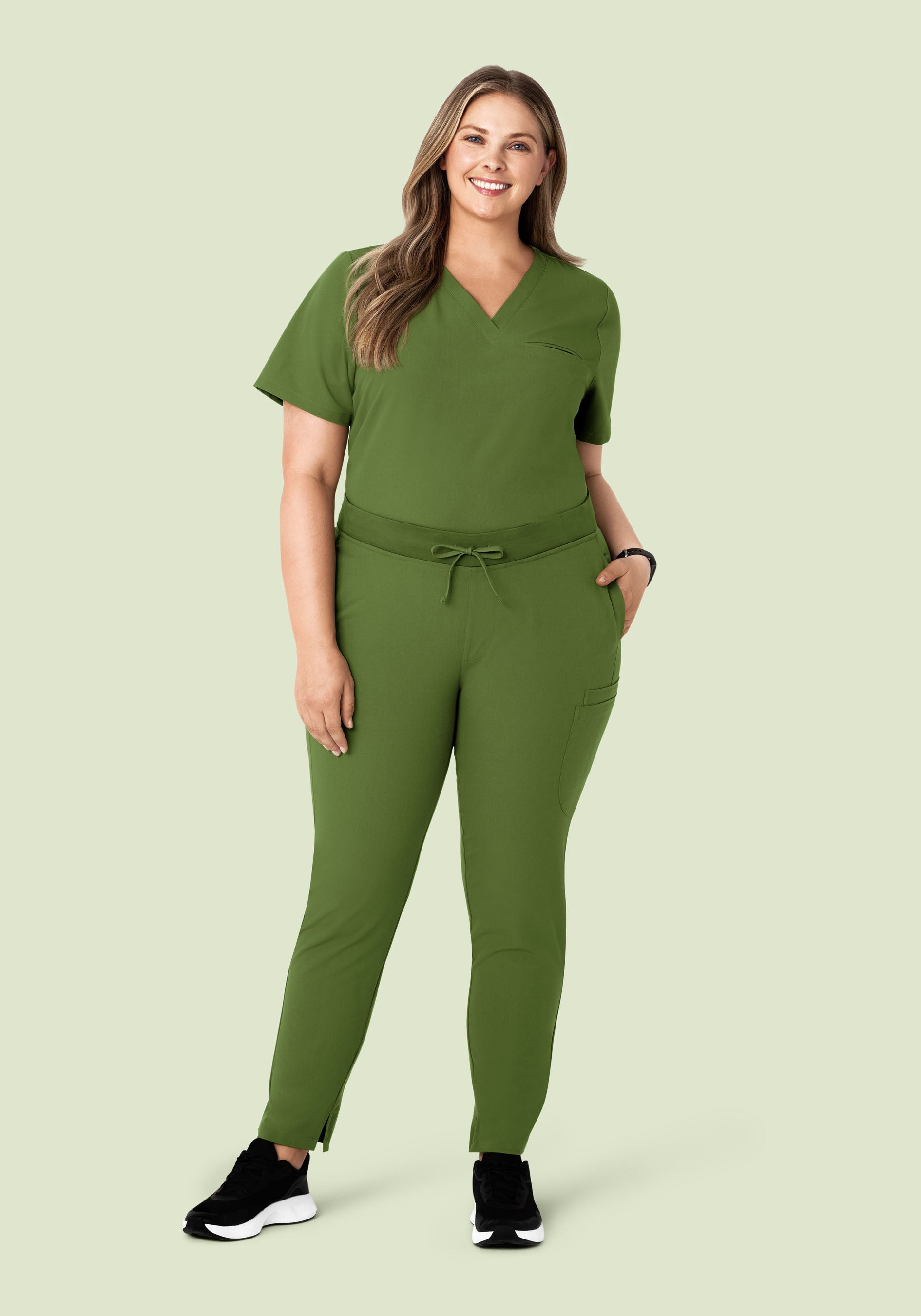 6 Pocket Slim Pants Moss