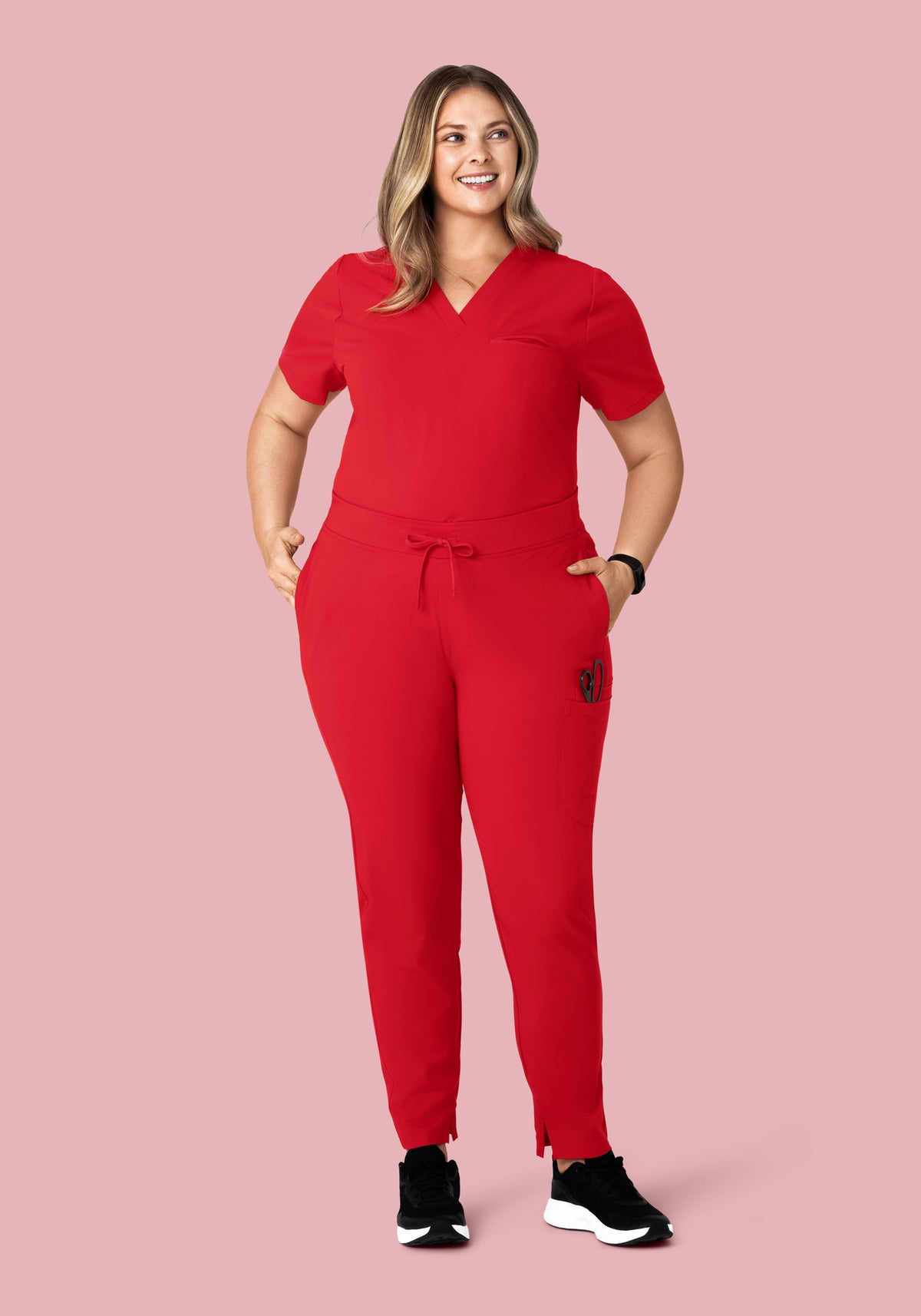 6 Pocket Slim Pants Poppy Red