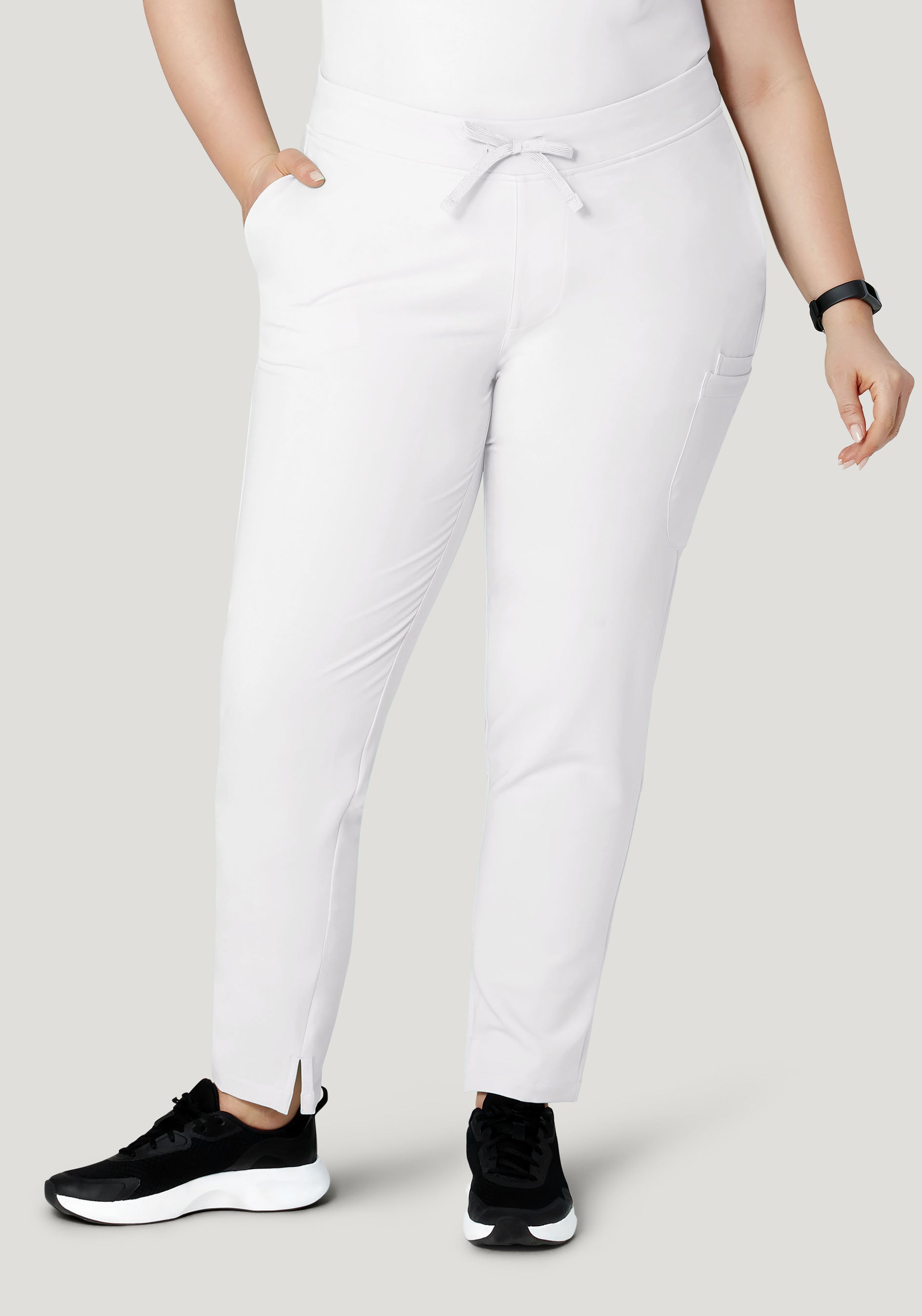 6 Pocket Slim Pants White