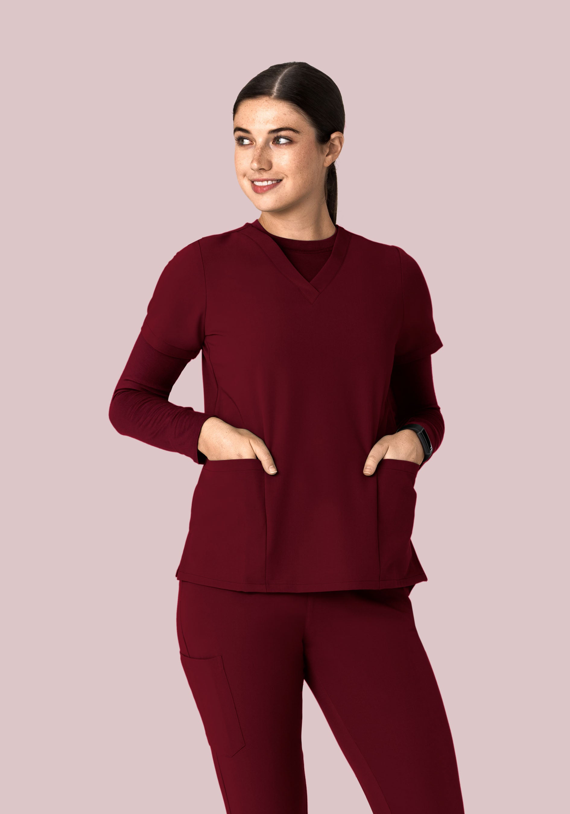 Women's Underscrubs Wine