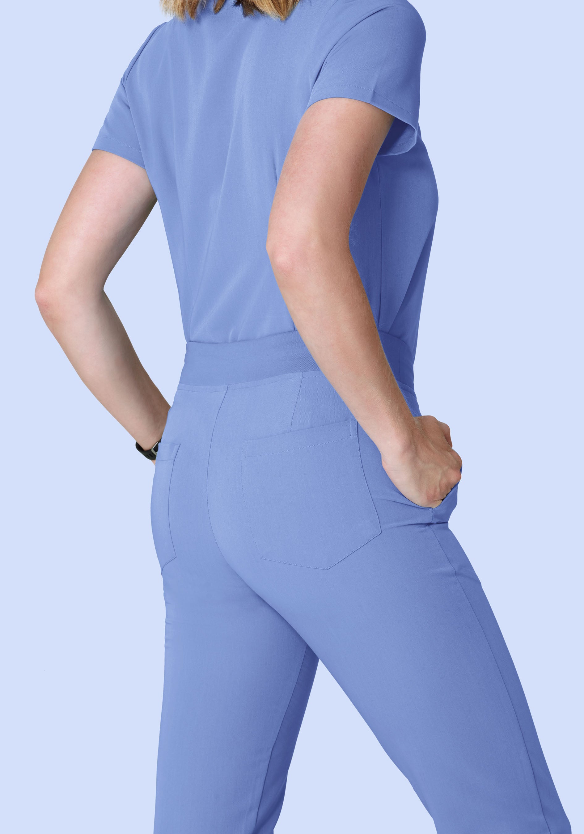 6 Pocket Slim Pants Coastline Blue