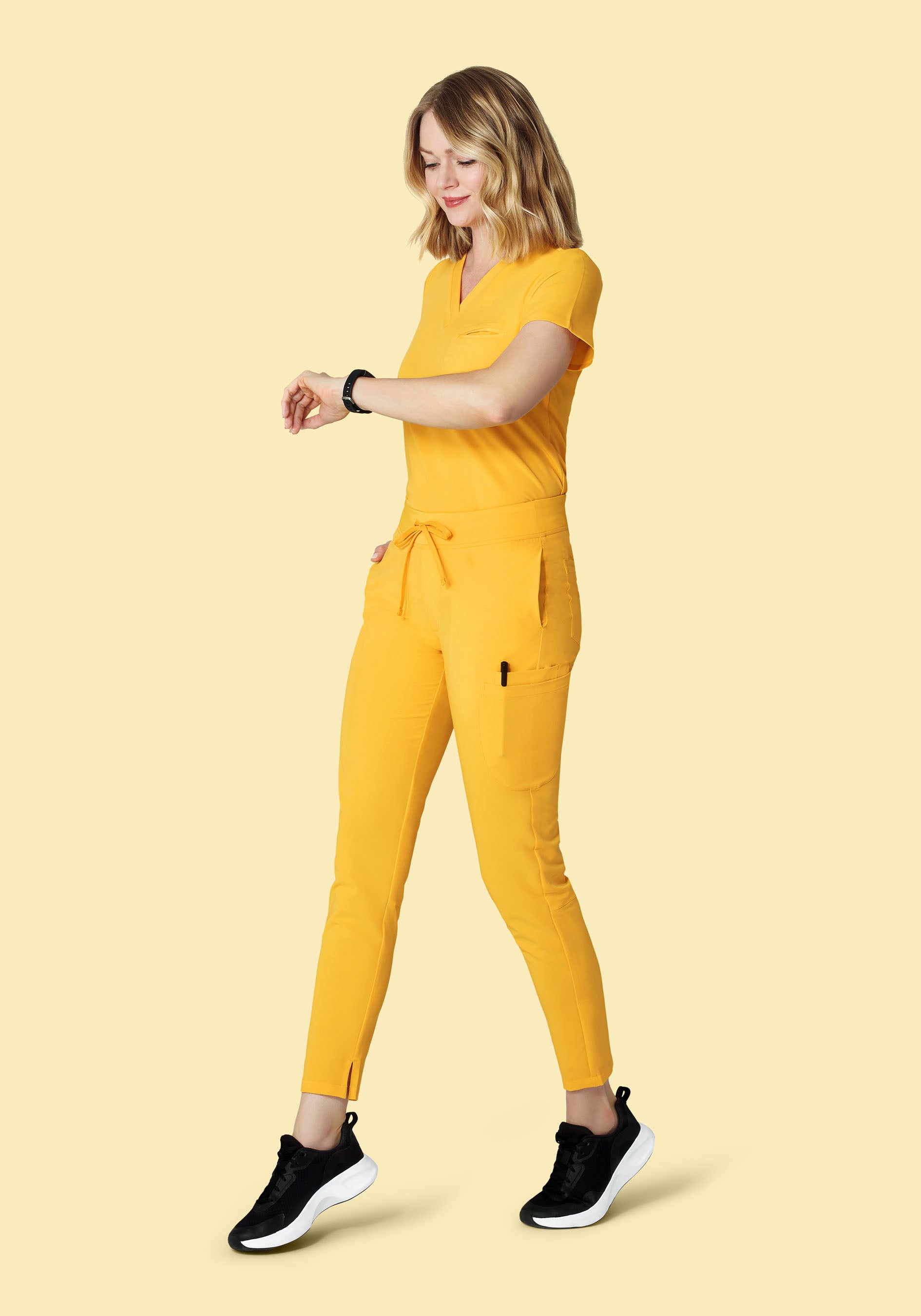 6 Pocket Slim Pants Daffodil