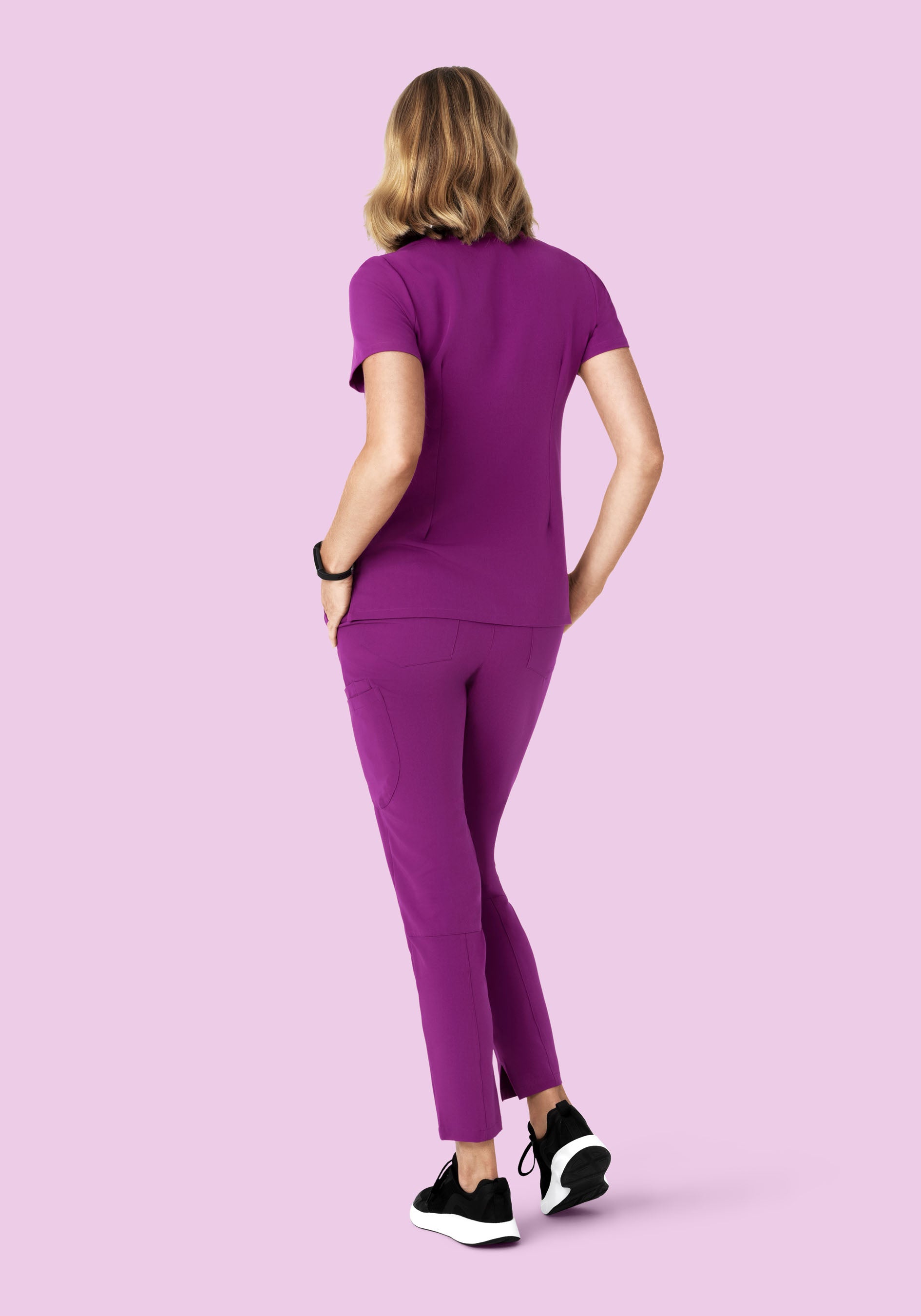 6 Pocket Slim Pants Dark Orchid