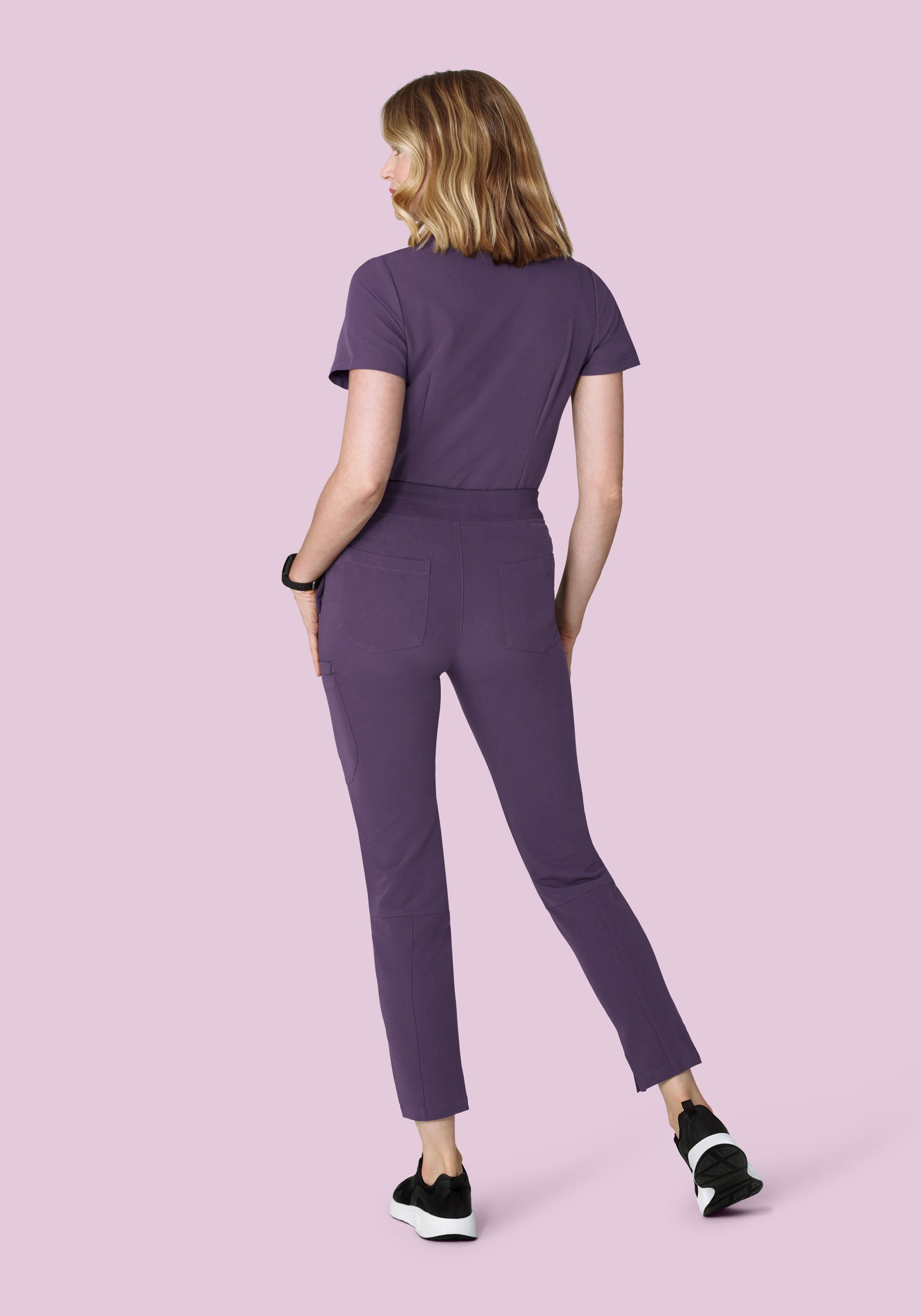6 Pocket Slim Pants Deep Dewberry
