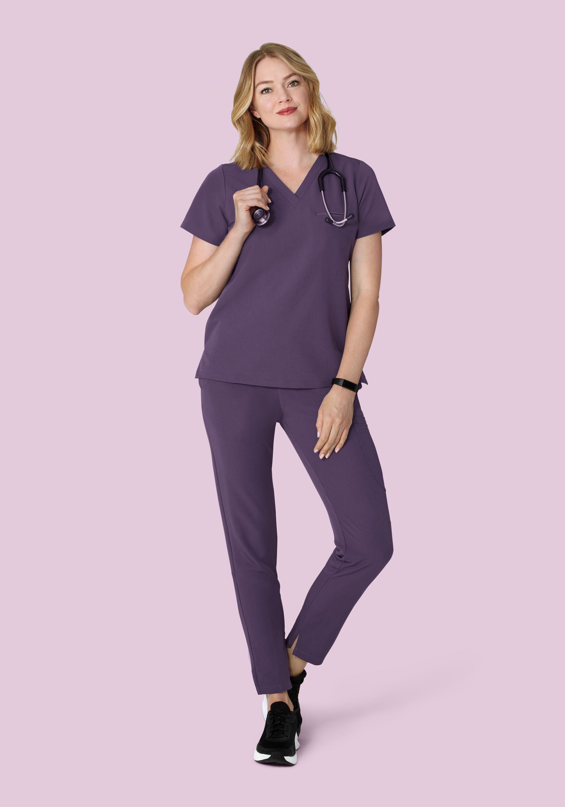 6 Pocket Slim Pants Deep Dewberry