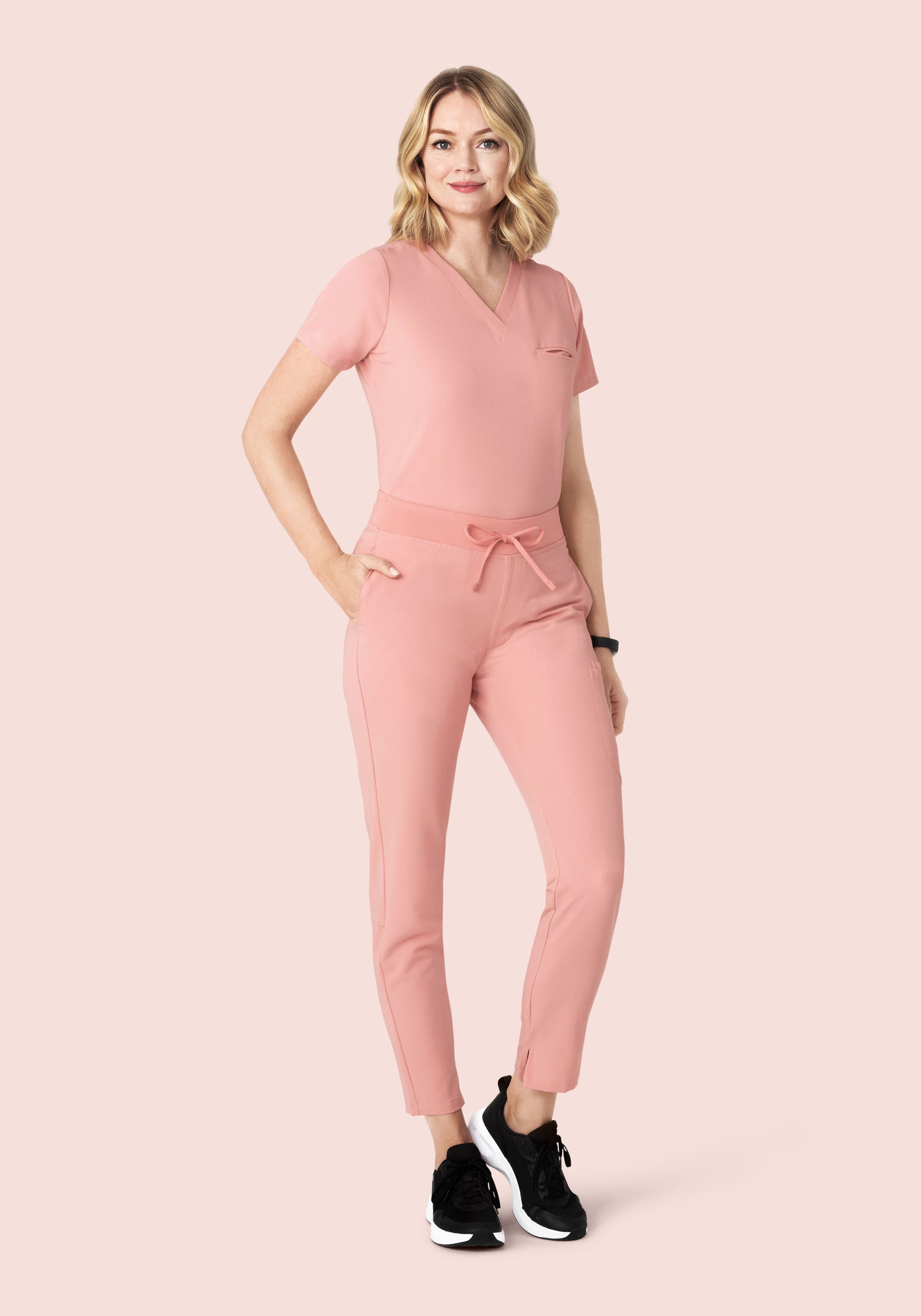 6 Pocket Slim Pants Dusty Pink