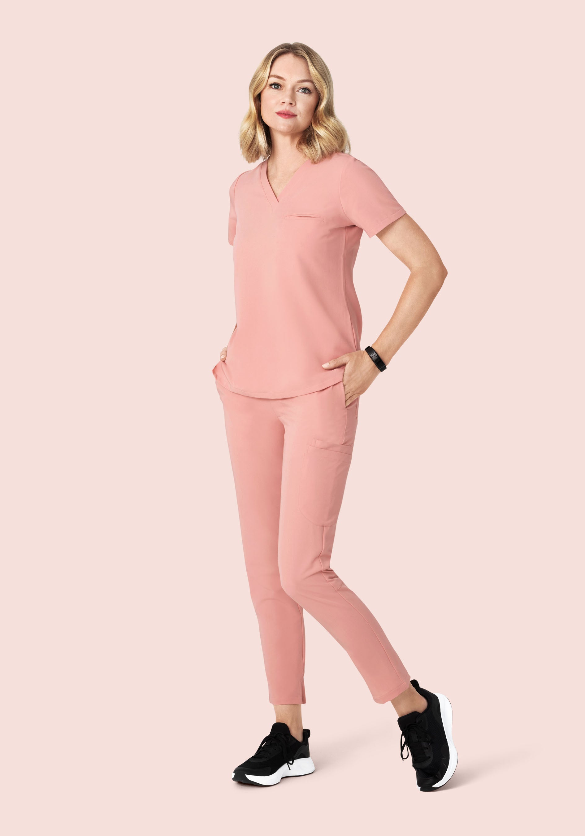 6 Pocket Slim Pants Dusty Pink