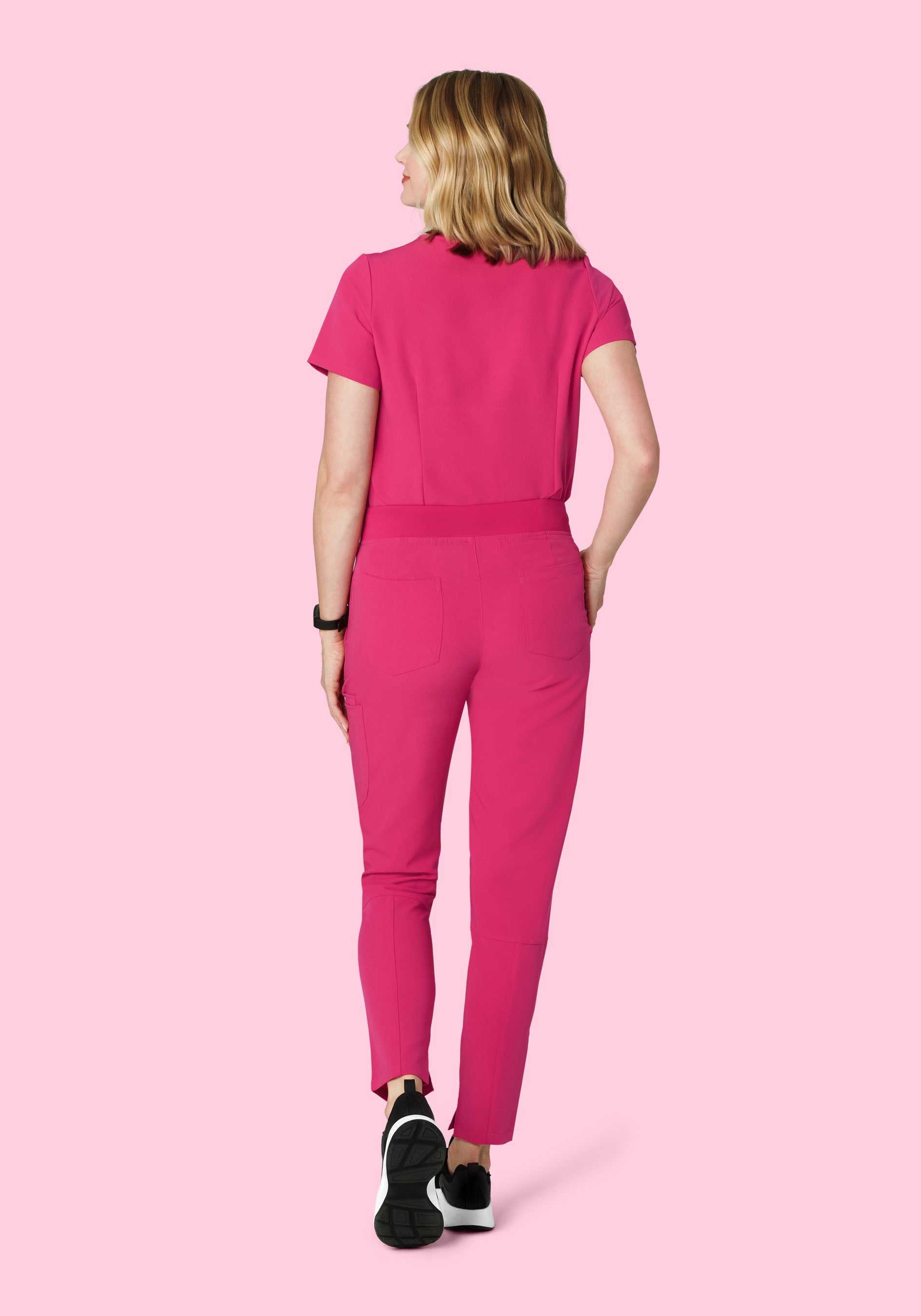 6 Pocket Slim Pants Hot Pink