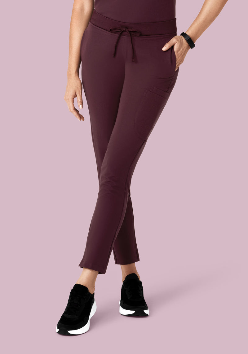 6 Pocket Slim Pants Merlot