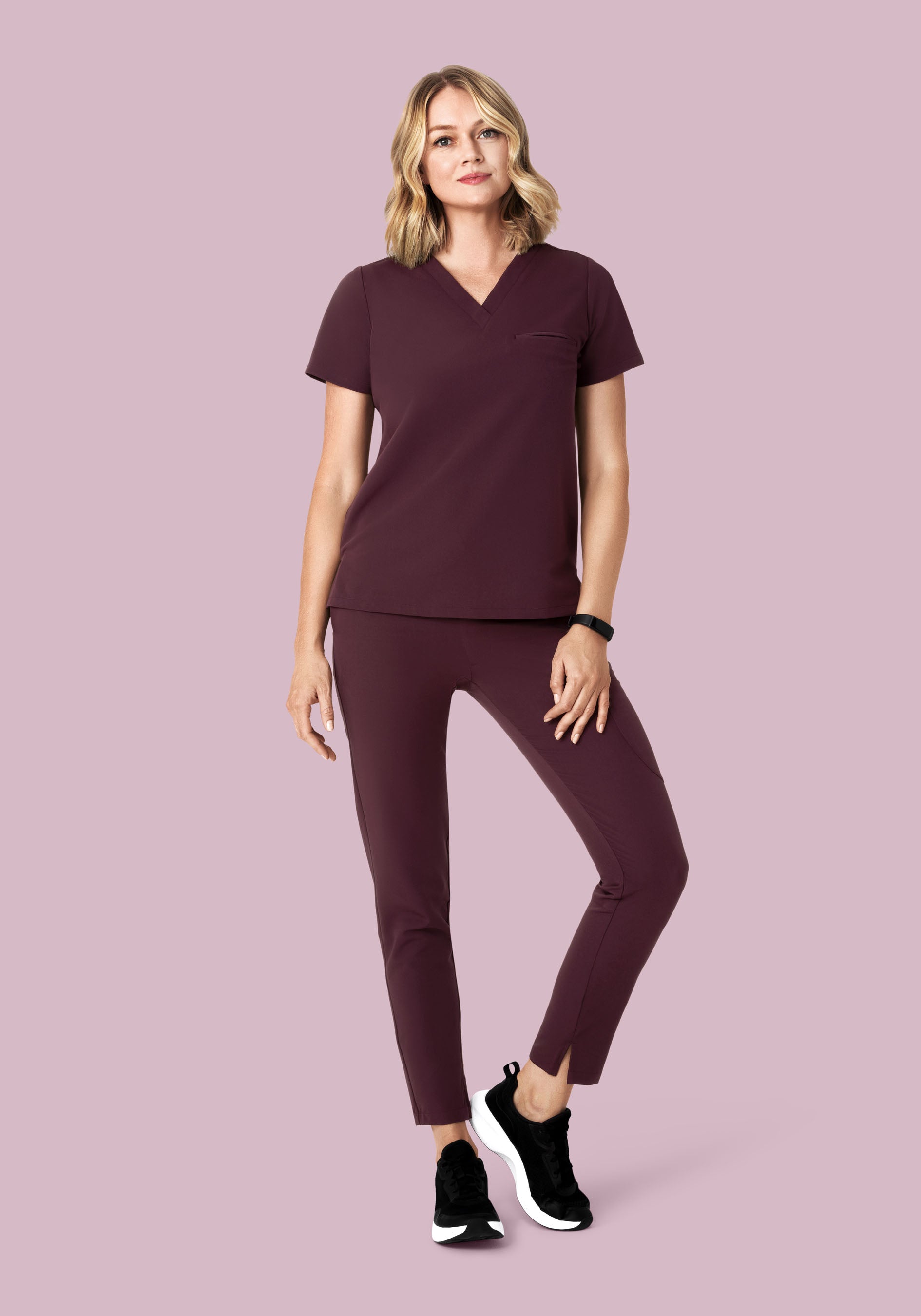 6 Pocket Slim Pants Merlot