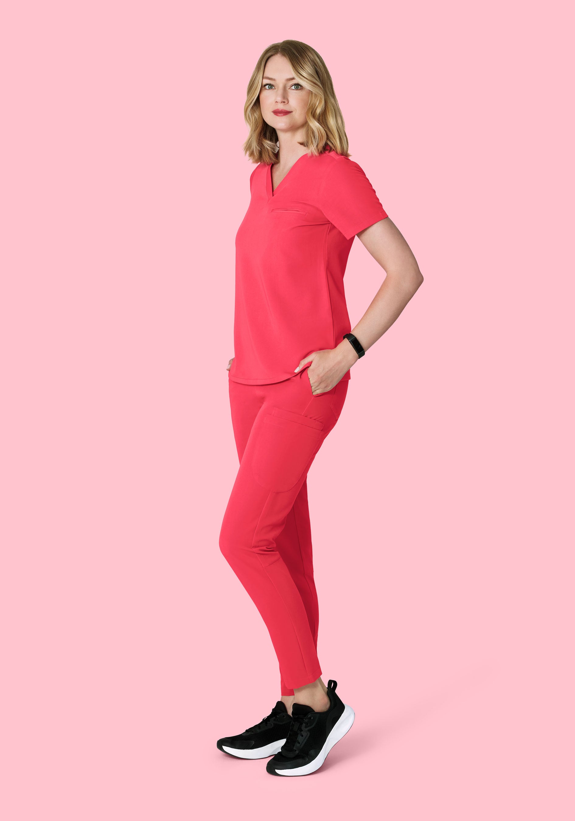 6 Pocket Slim Pants Paradise Pink