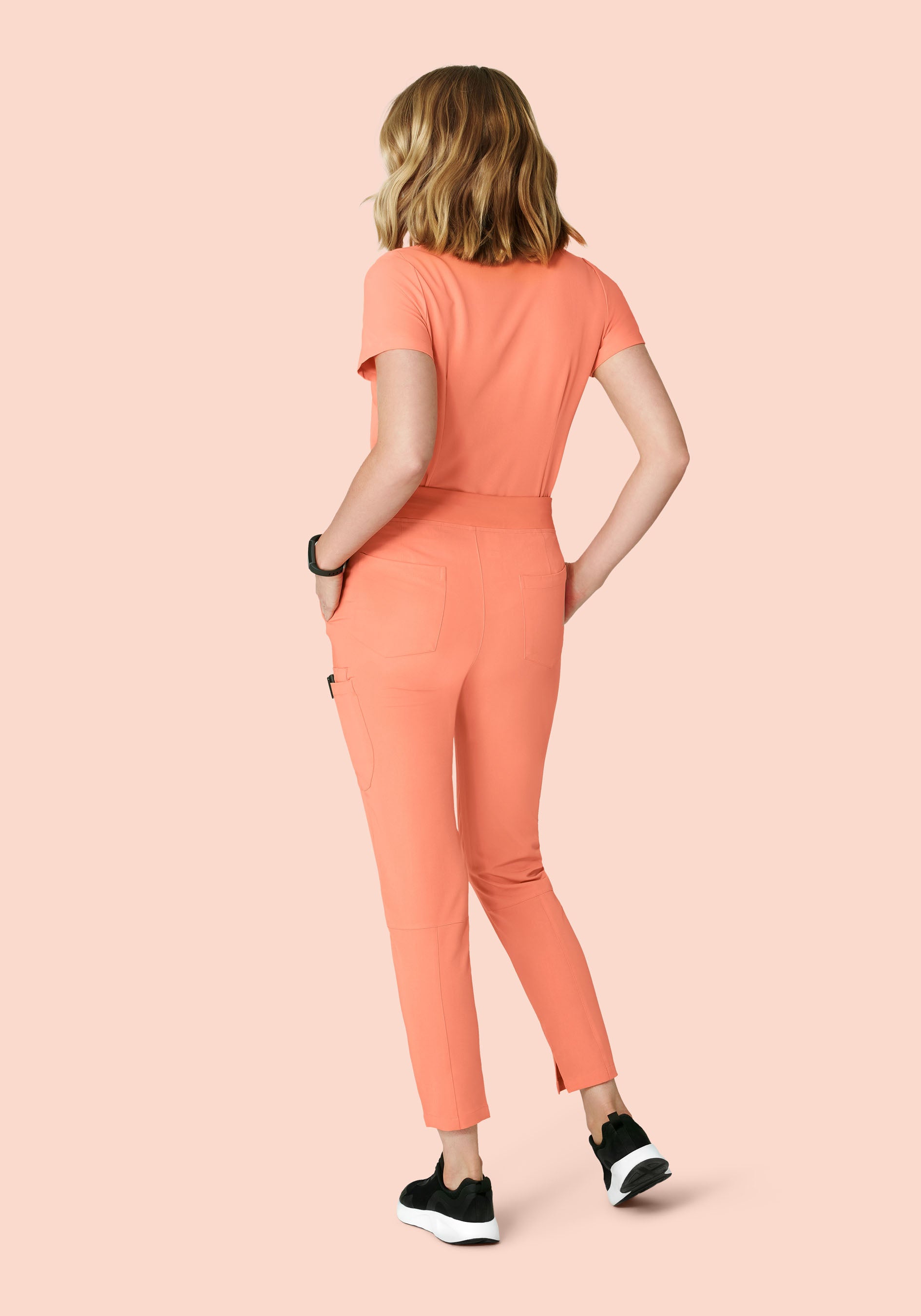 6 Pocket Slim Pants Peach