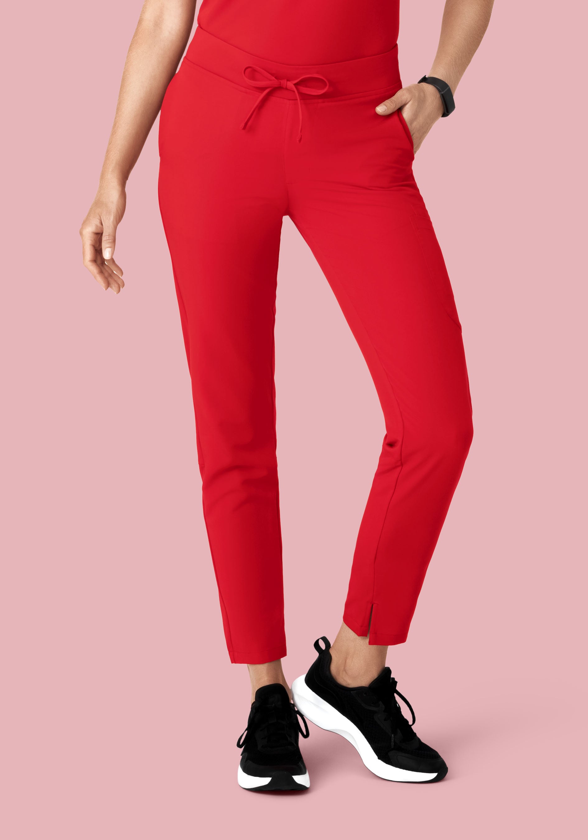 6 Pocket Slim Pants Poppy Red