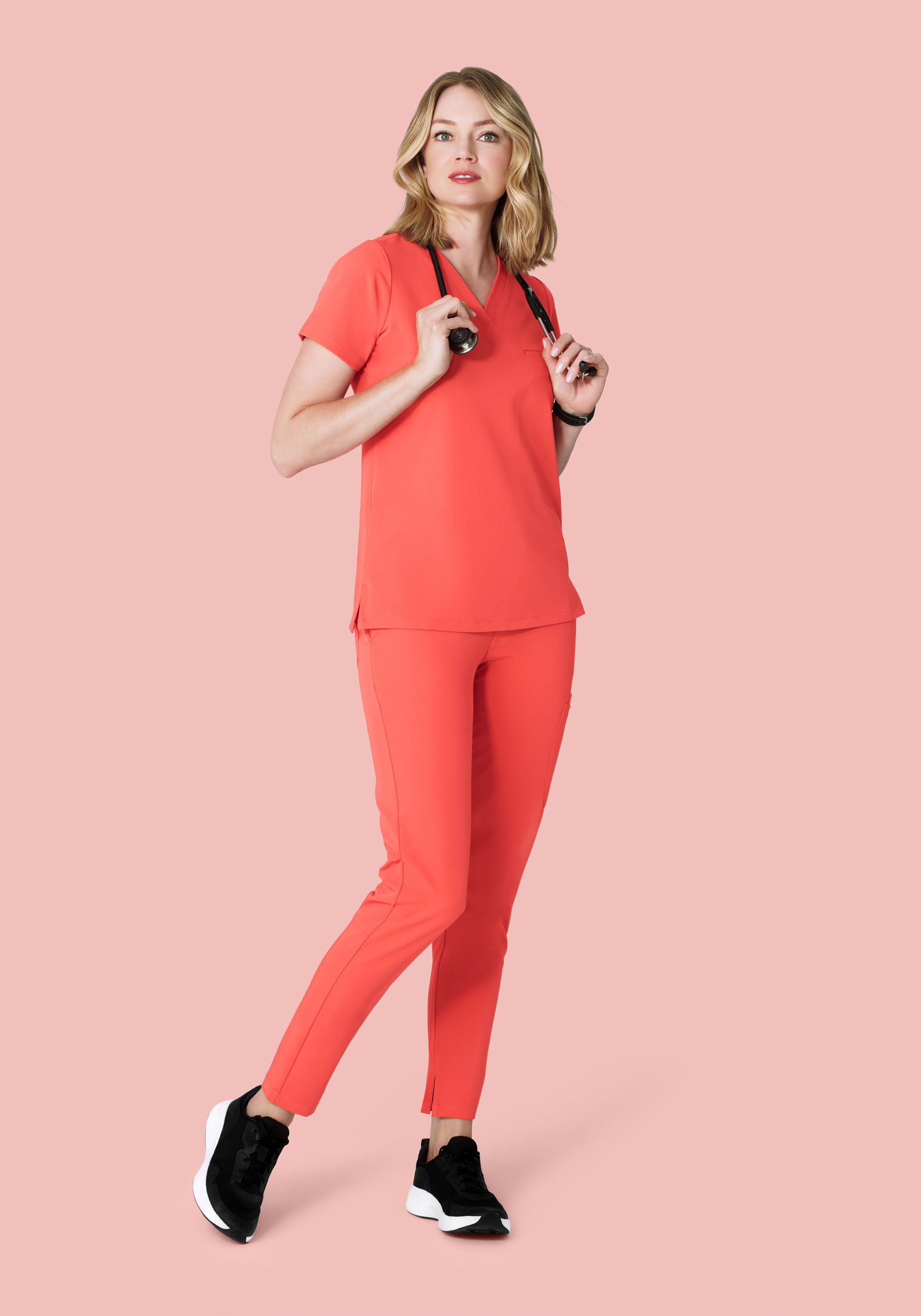 6 Pocket Slim Pants Sunkissed Coral