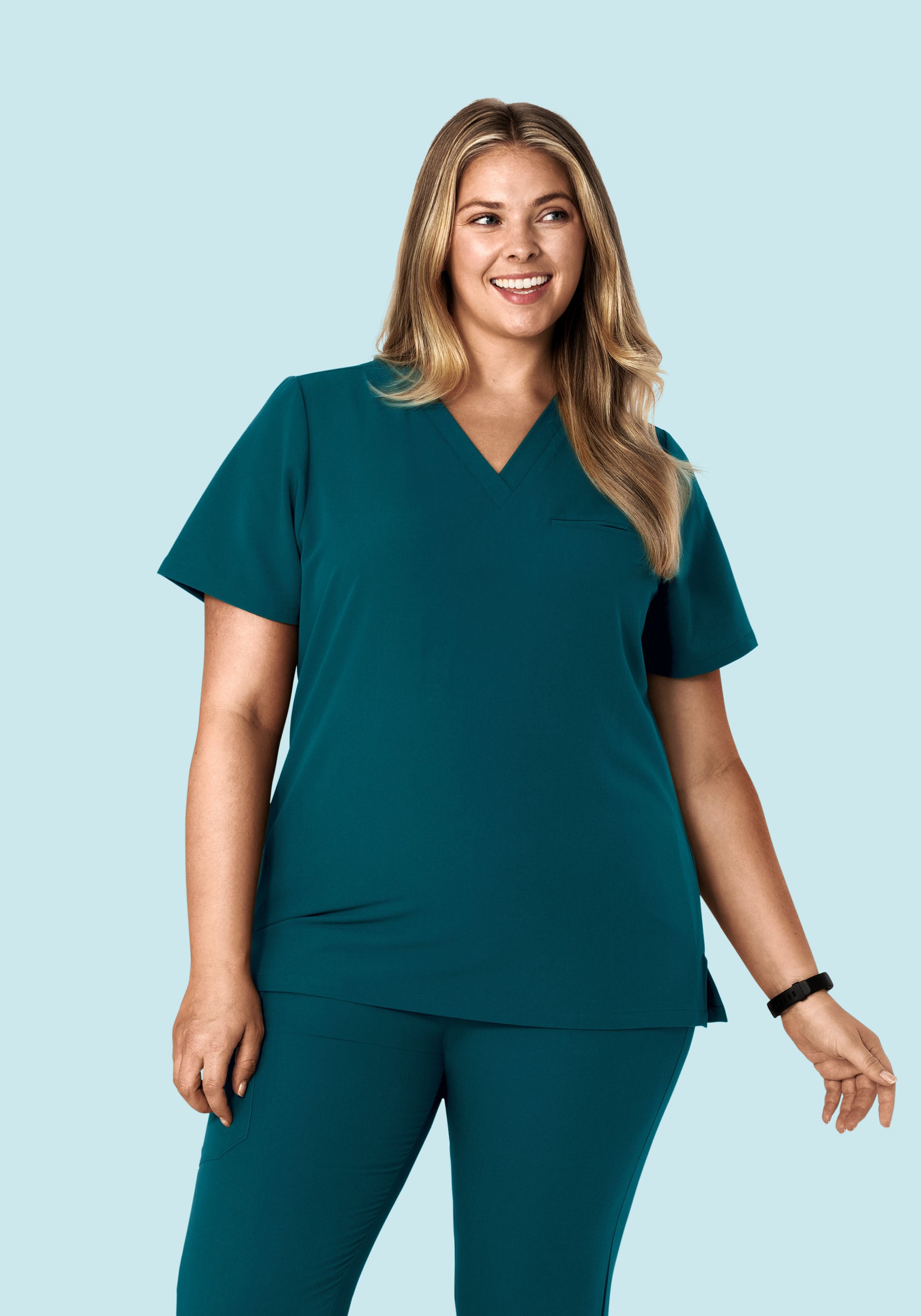 One Pocket Top Caribbean Blue