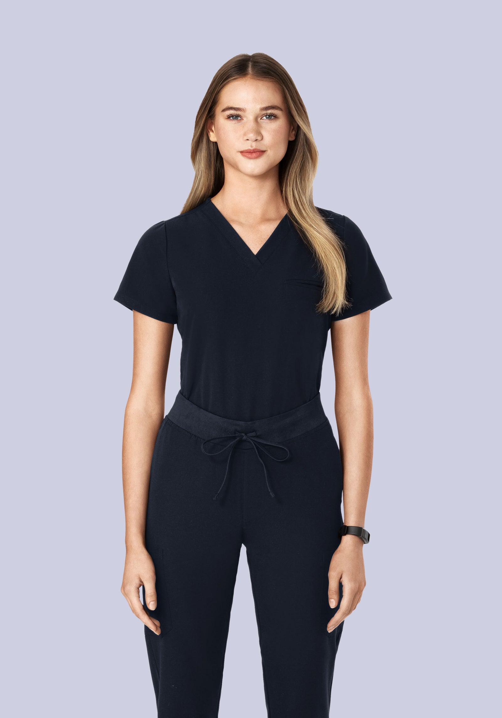 One Pocket Top Midnight Navy – Mandala Scrubs