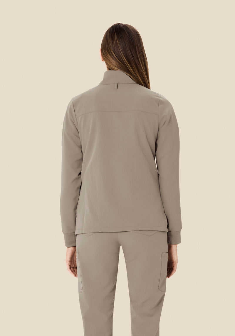 Women's Modern Scrub Jacket Macchiato