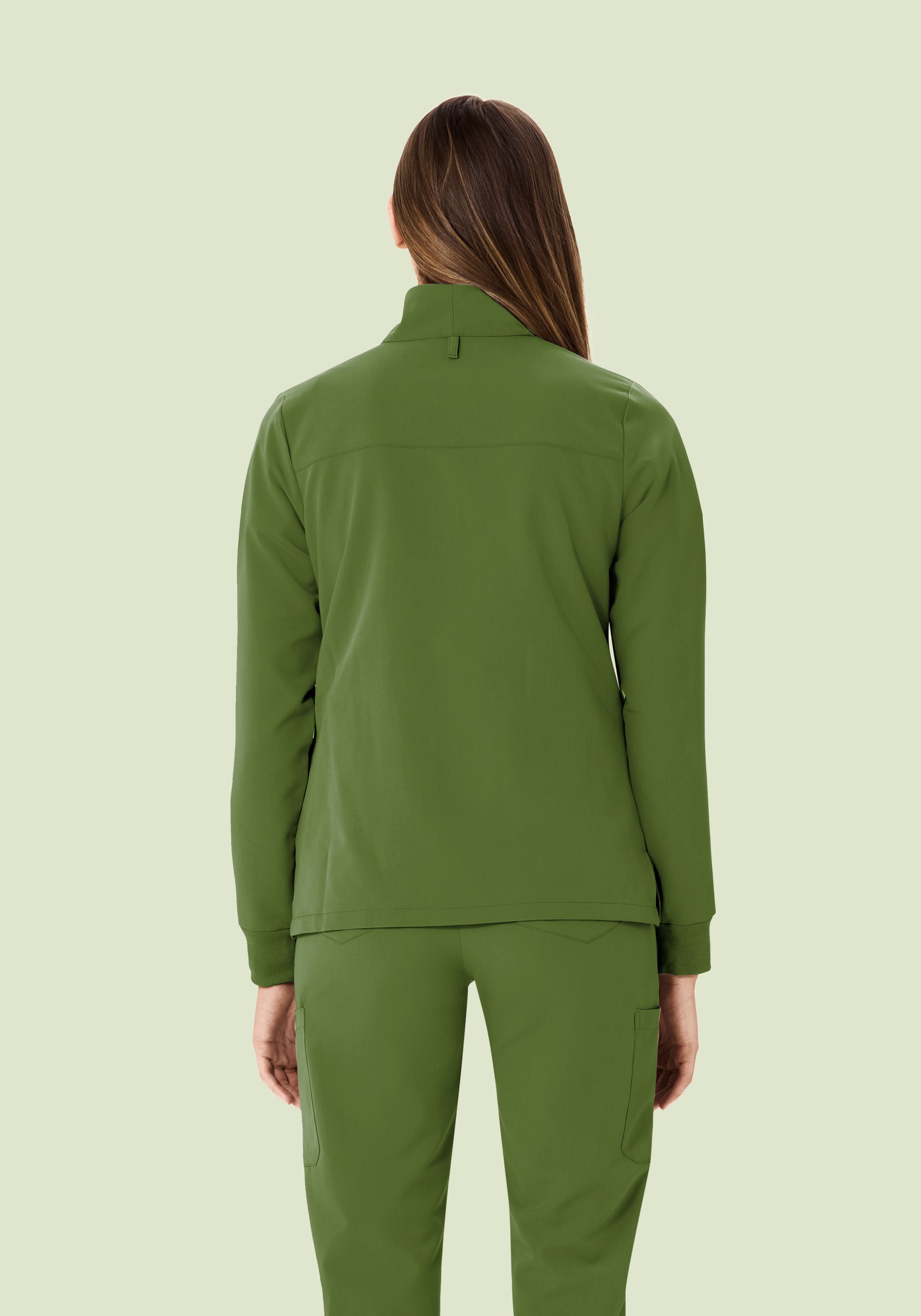 Women's Modern Scrub Jacket Moss
