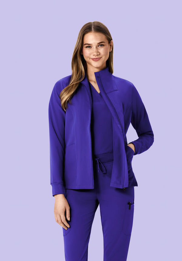 Women's Modern Scrub Jacket True Grape