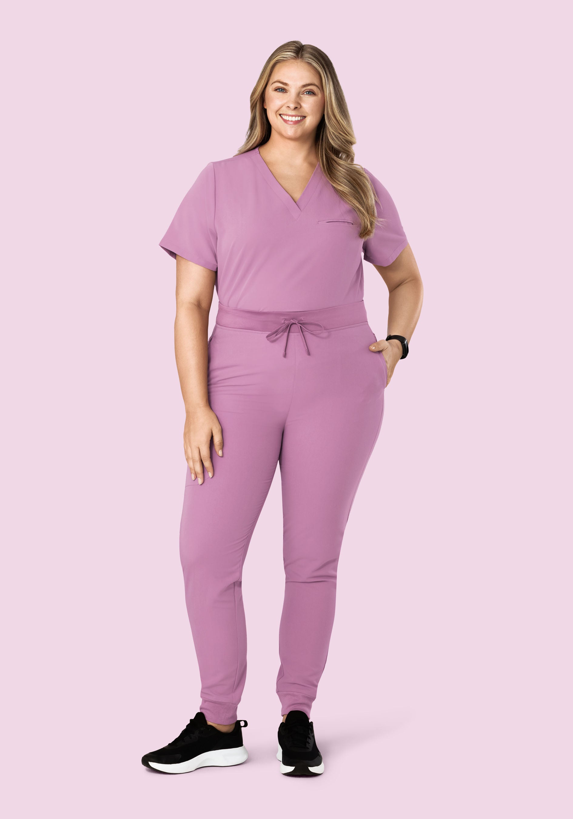 High Waisted Joggers Lilac