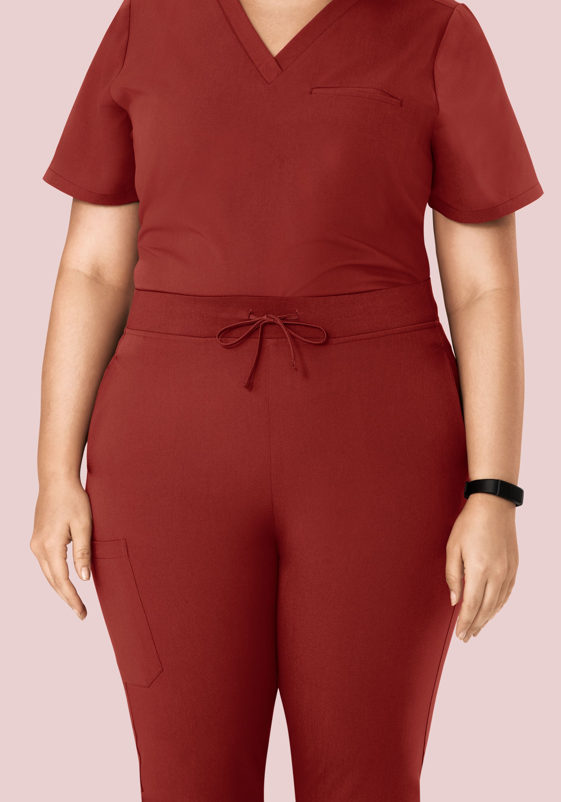 High Waisted Joggers Rosewood