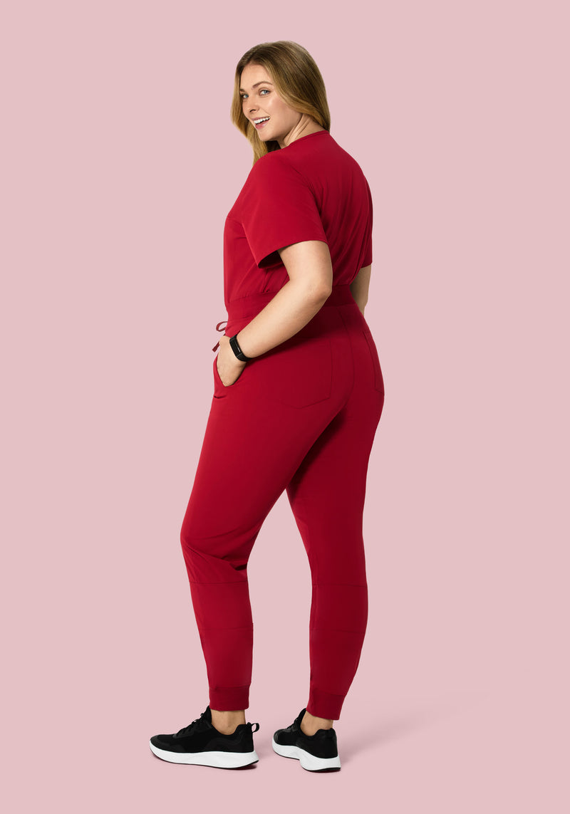 High Waisted Joggers Cardinal