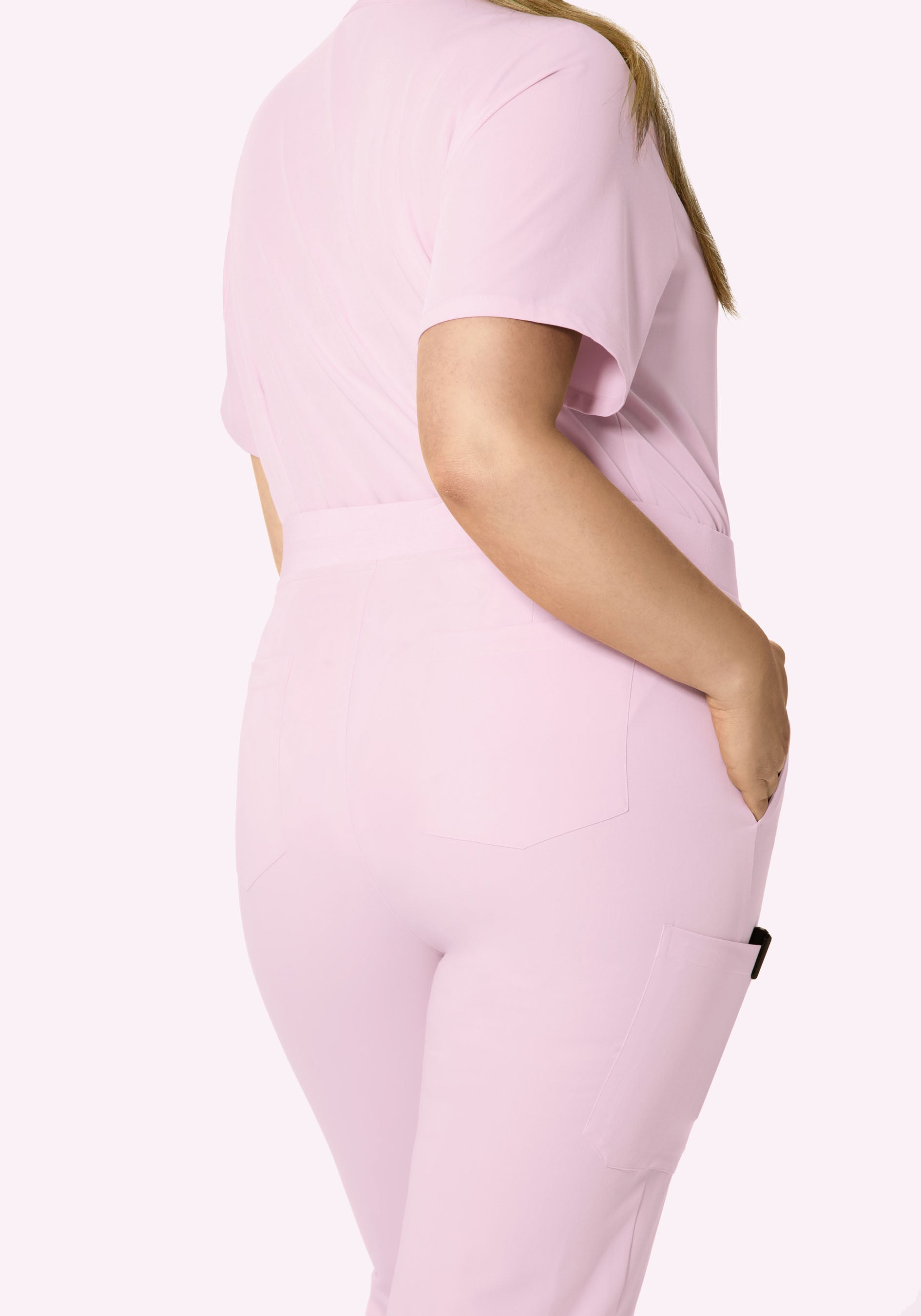 High Waisted Joggers Misty Rose