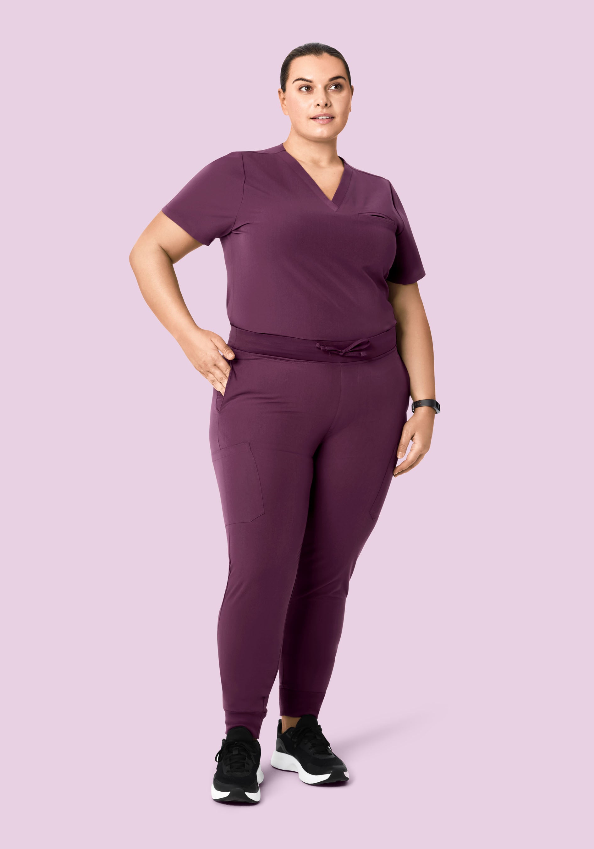 9 Pocket Joggers Bordeaux