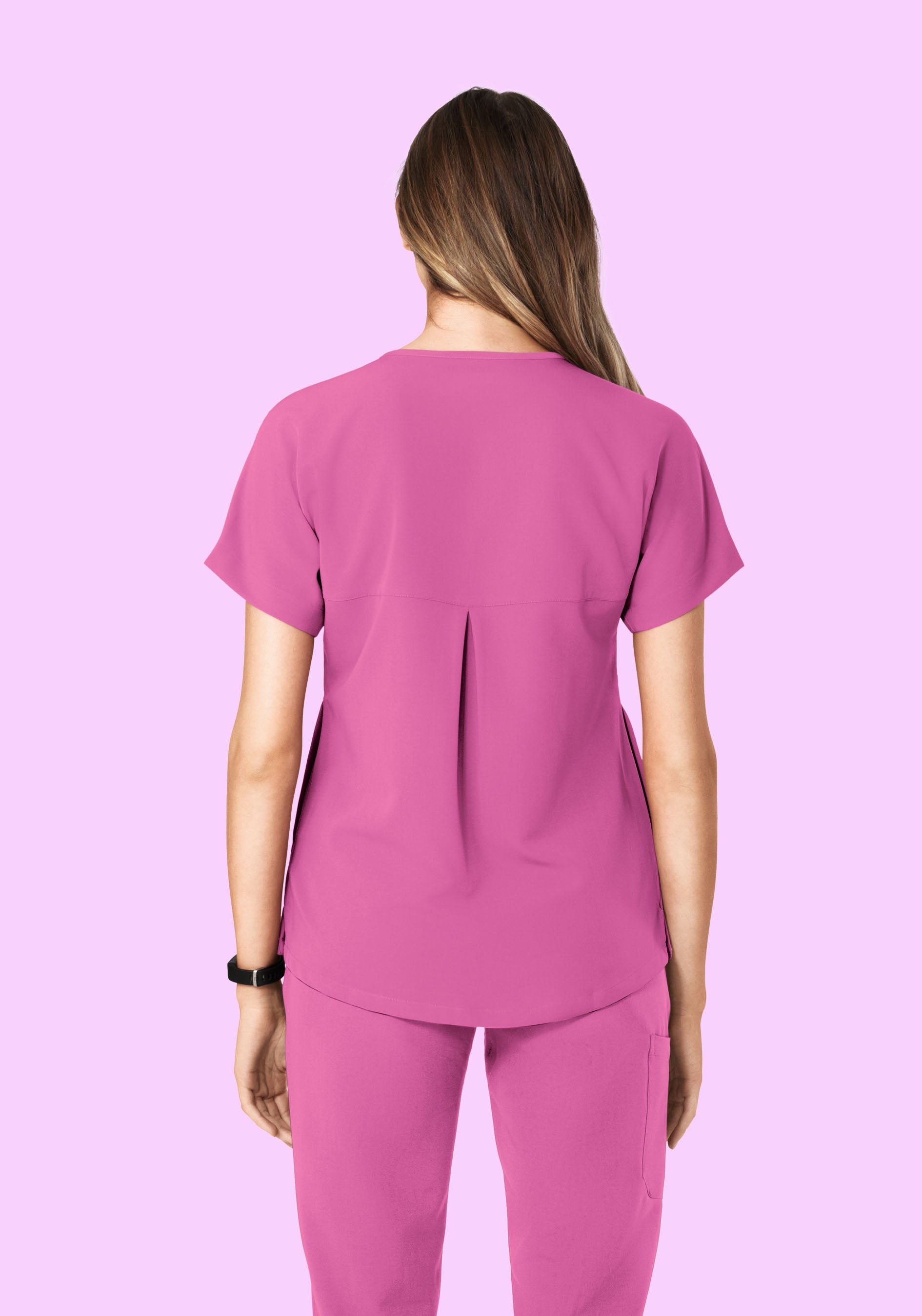 Oversized V Neck Top Dahlia