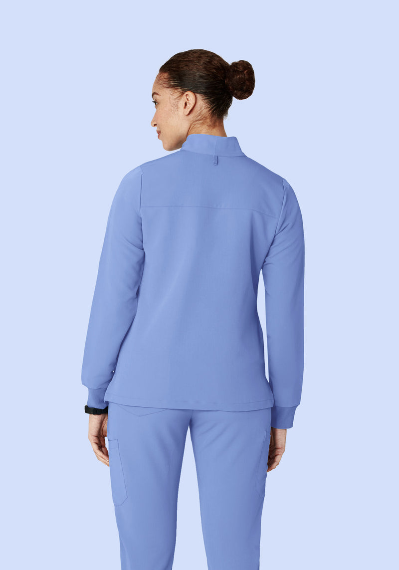 Women's Modern Scrub Jacket Coastline Blue