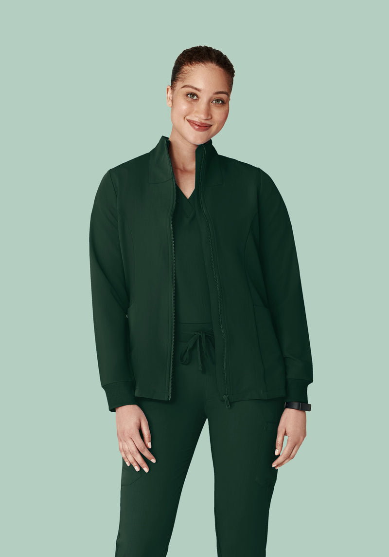 Women's Modern Scrub Jacket Midnight Green