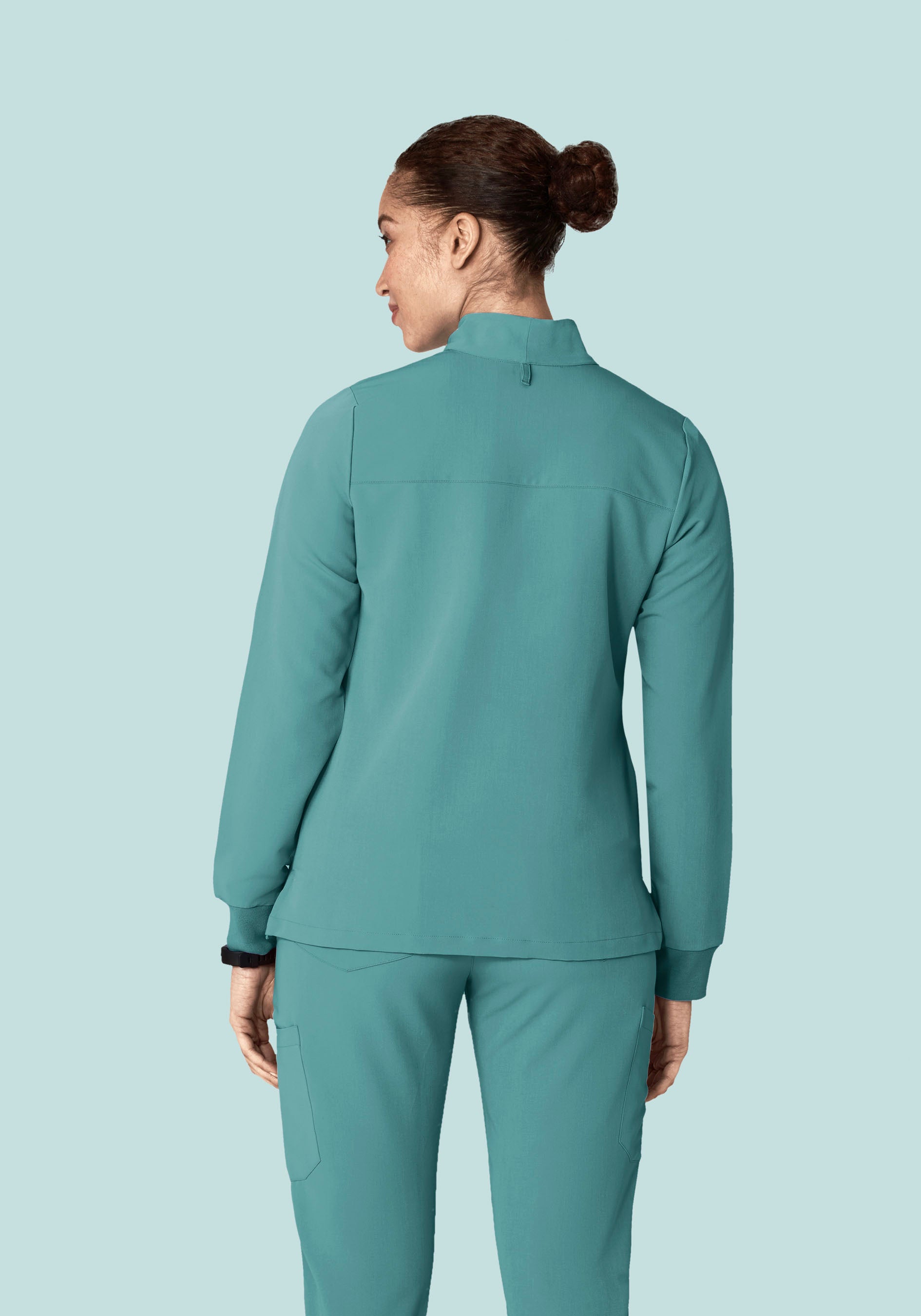 Women's Modern Scrub Jacket Oasis