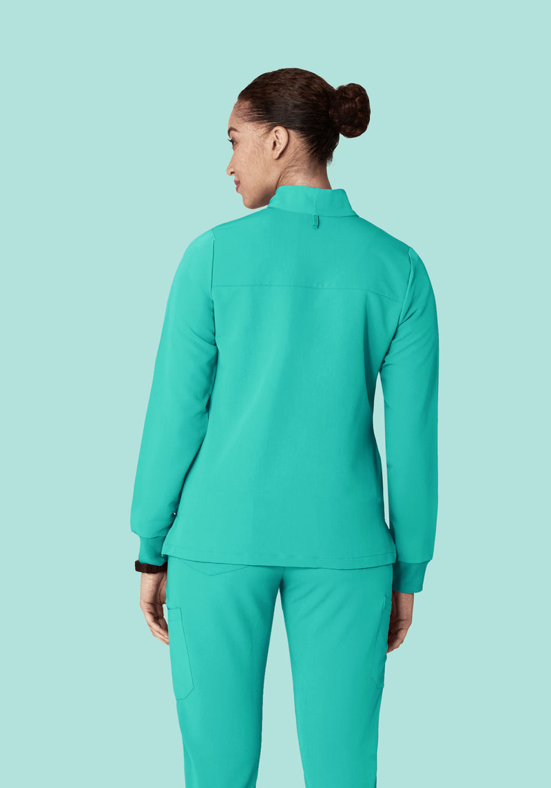 Women's Modern Scrub Jacket Surgical Green